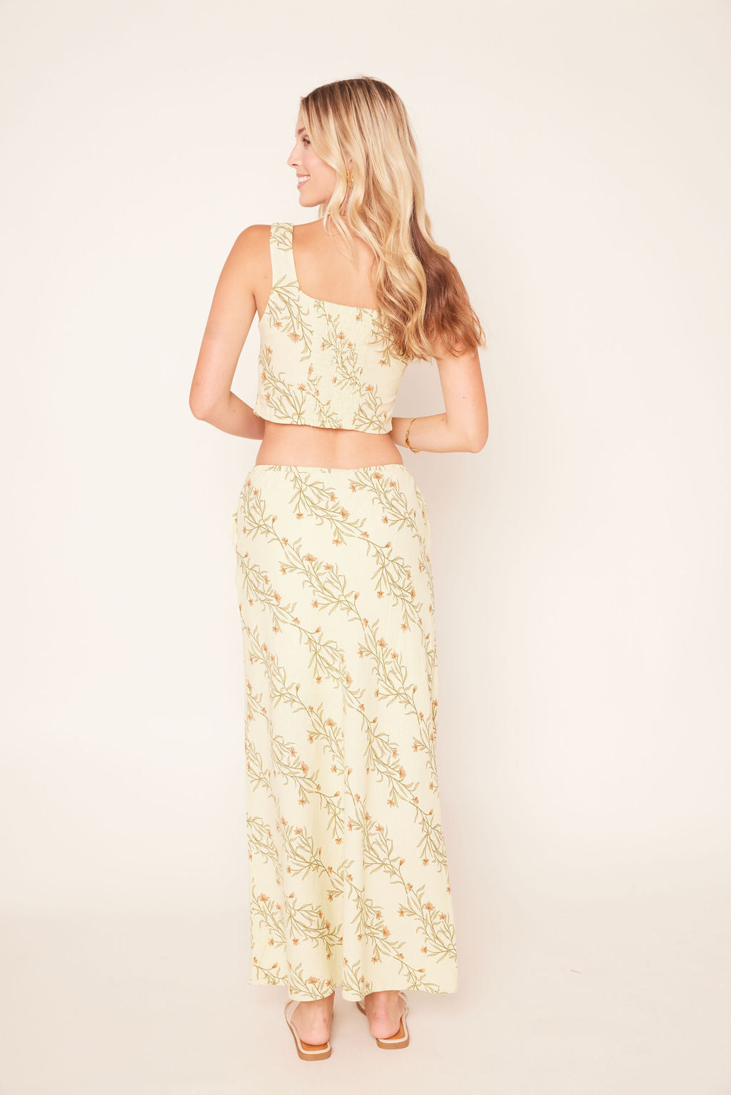 Dawn Pattern Corset Crop Top