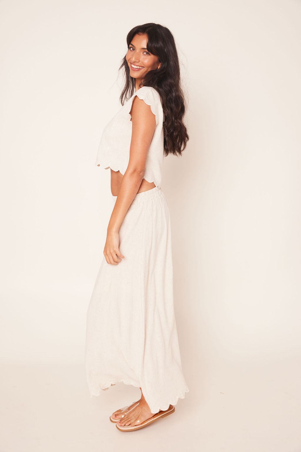 Tate Scalloped Maxi Skirt
