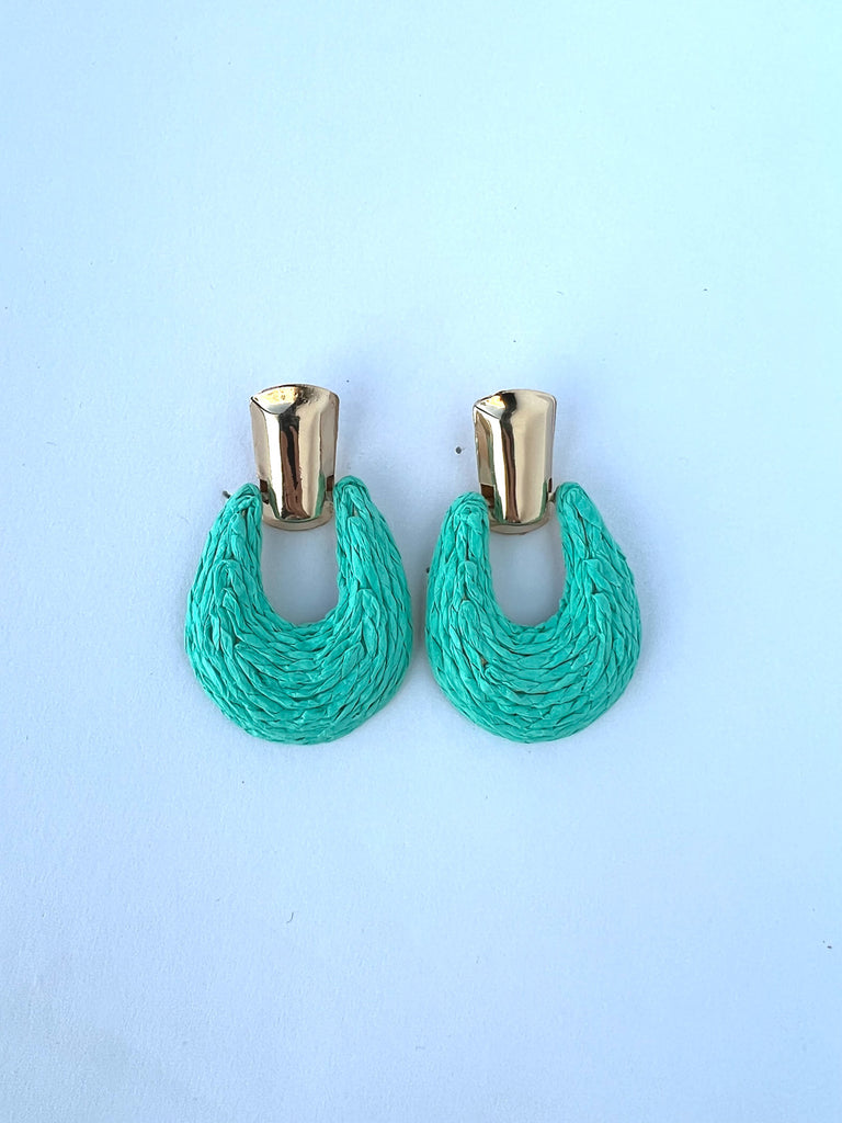 Deanna Wrapped Raffia Gradual Earrings - fab'rik