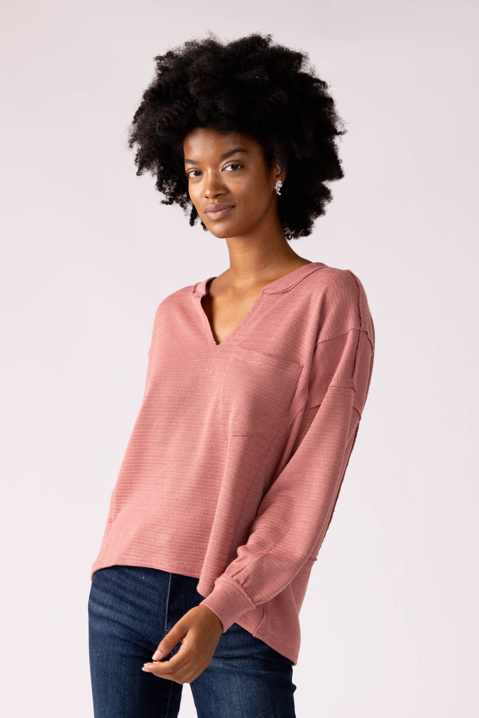 Demi Waffle Knit Top - fab'rik