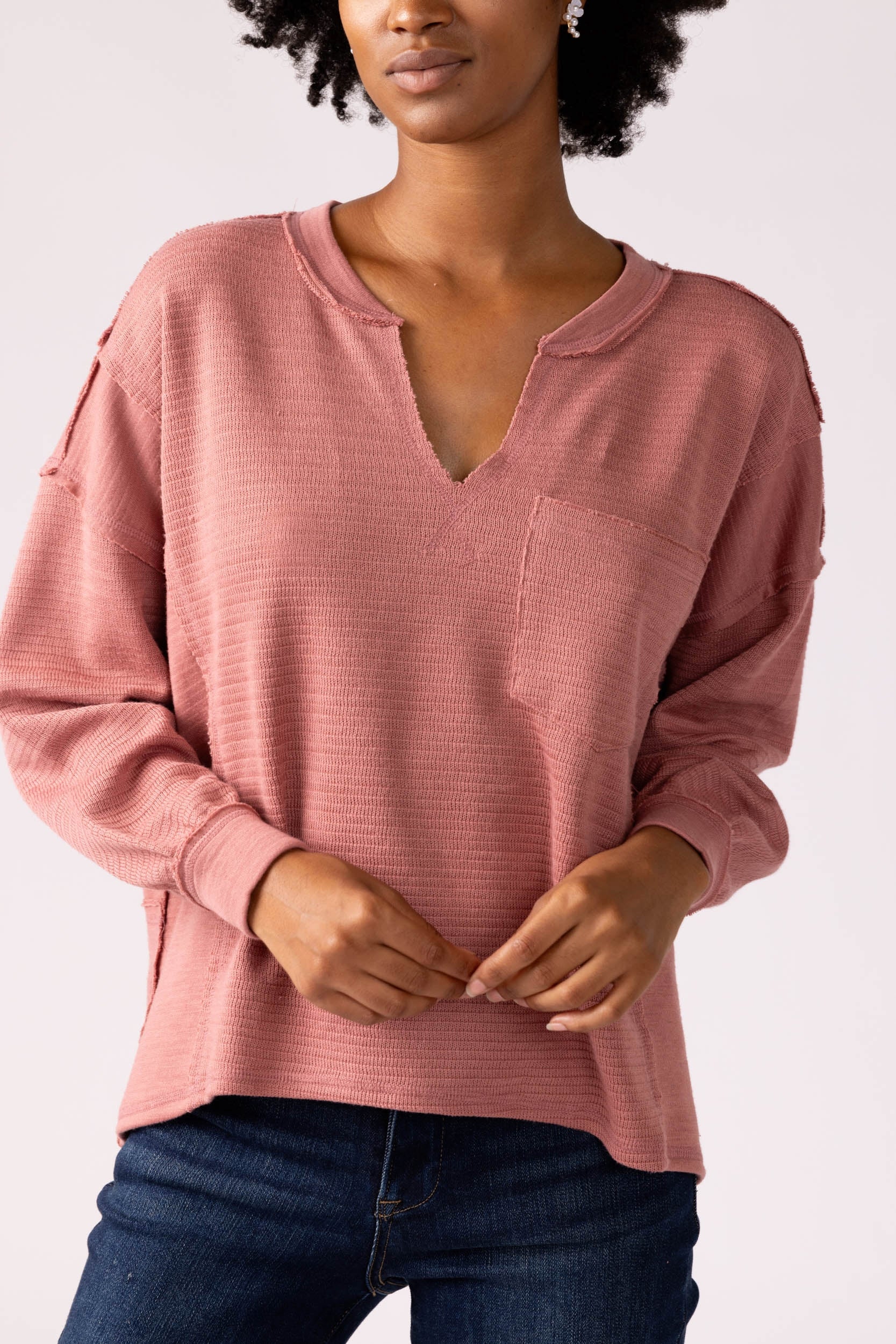 Demi Waffle Knit Top - fab'rik