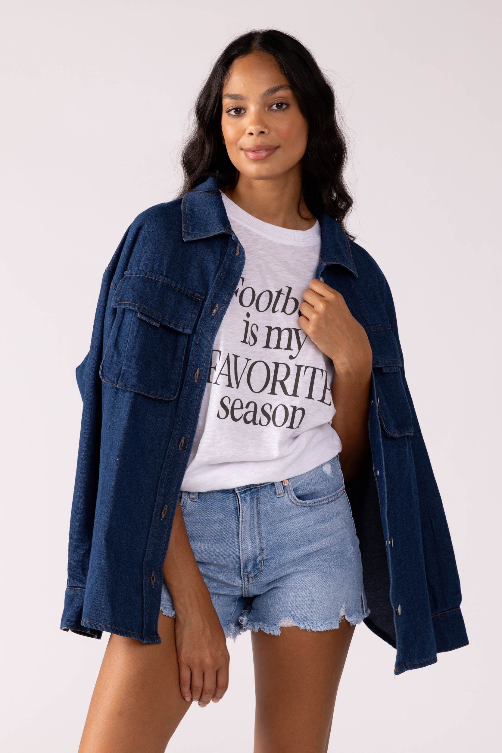 Alisha Flap Pocket Shacket - fab'rik