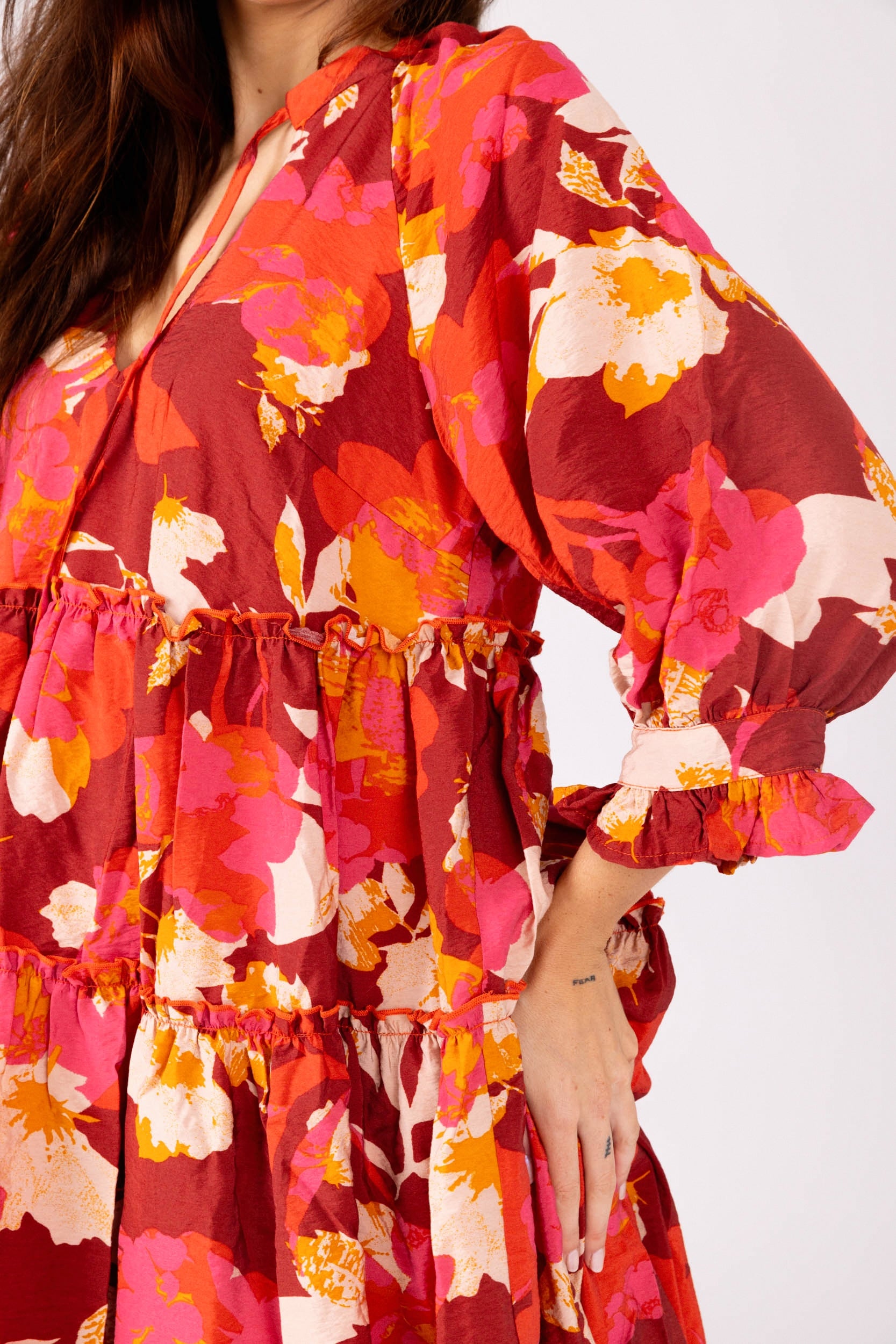 Dylan Tiered Mini Dress - fab'rik