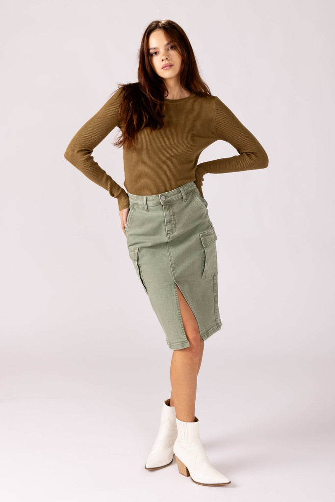 Kendall Cargo Midi Skirt - fab'rik