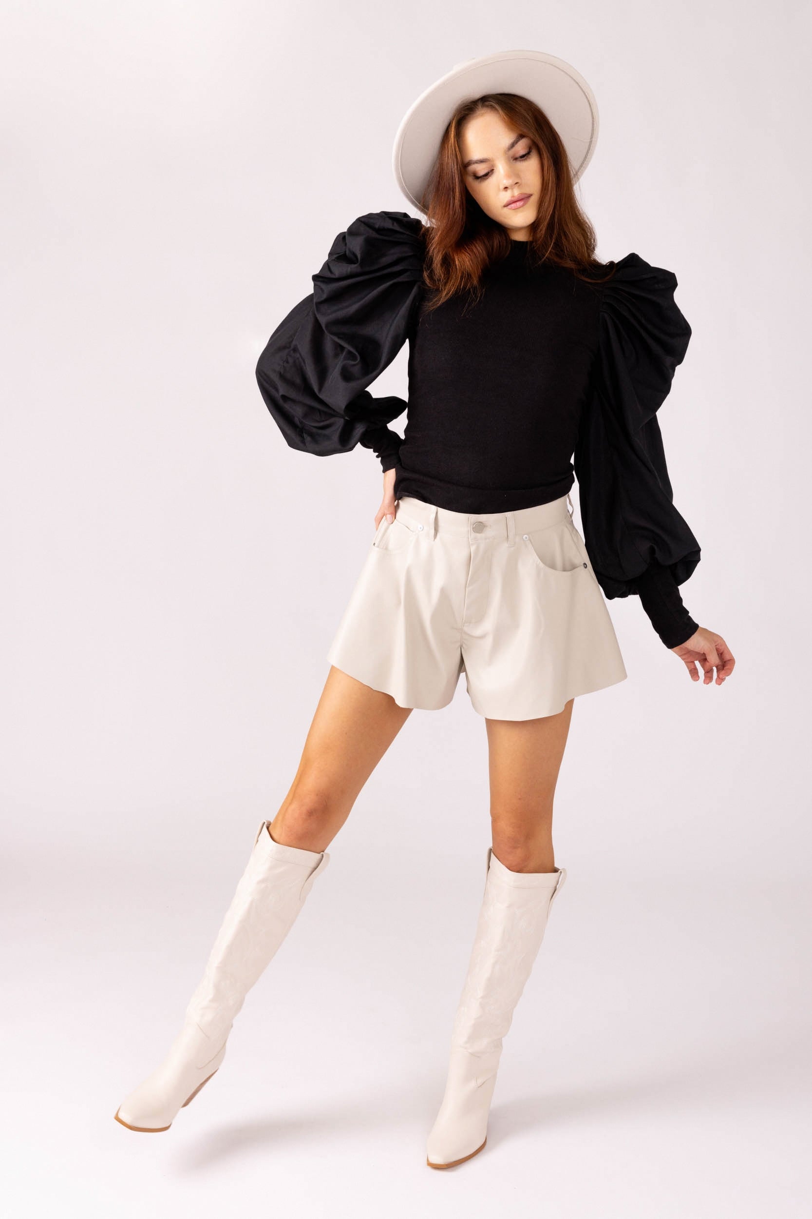 Myra Puff Sleeve Top - fab'rik
