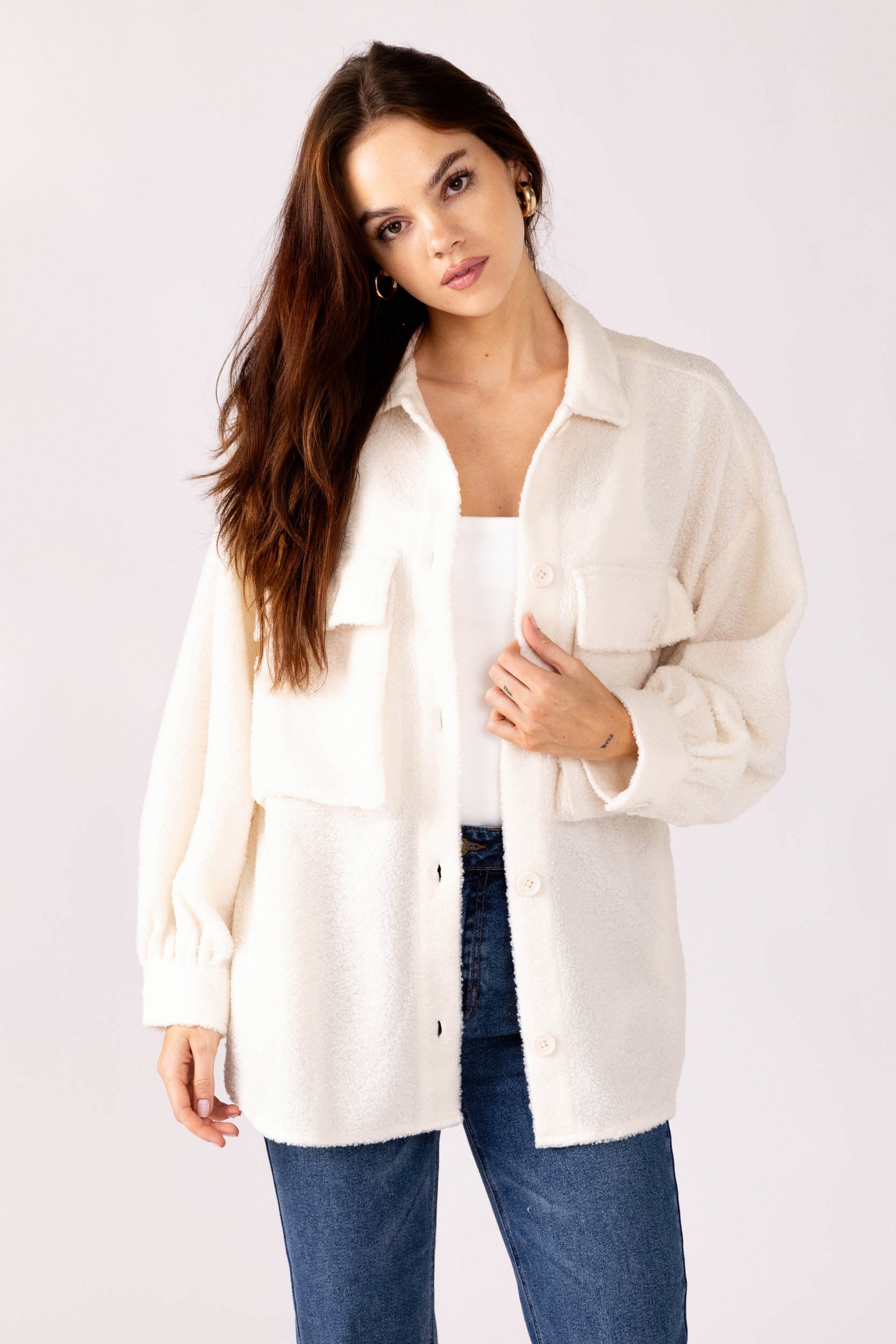 Mimi Textured Shacket - fab'rik
