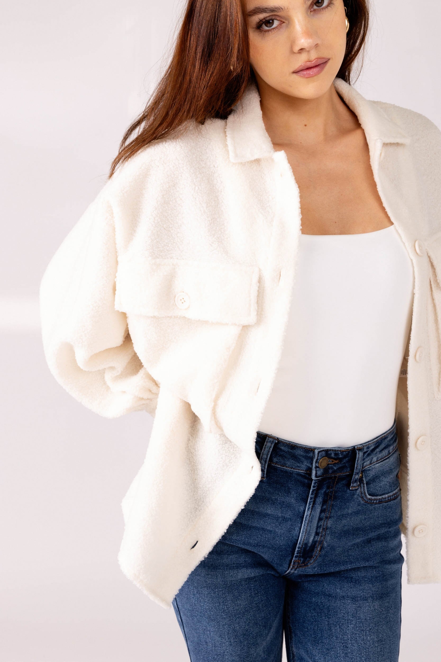 Mimi Textured Shacket - fab'rik