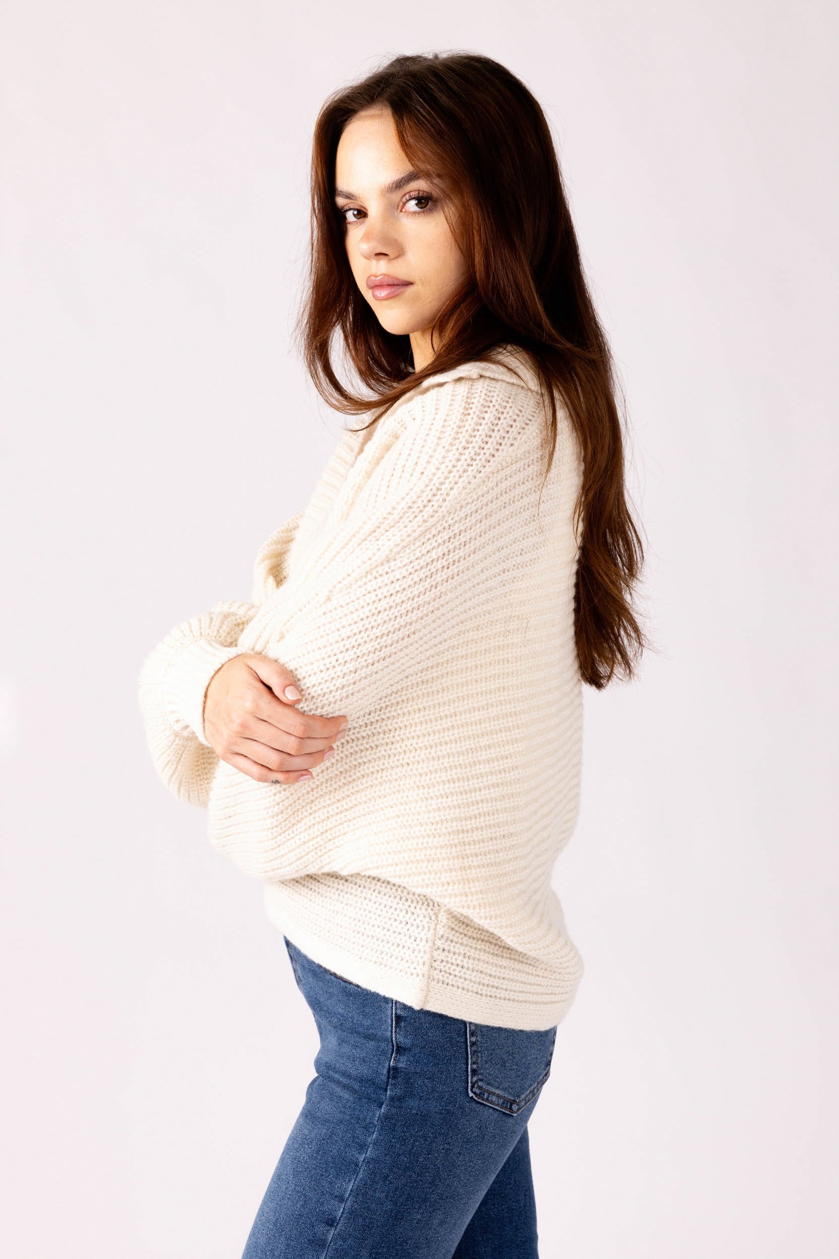 Lola Collared Pullover Sweater - fab'rik