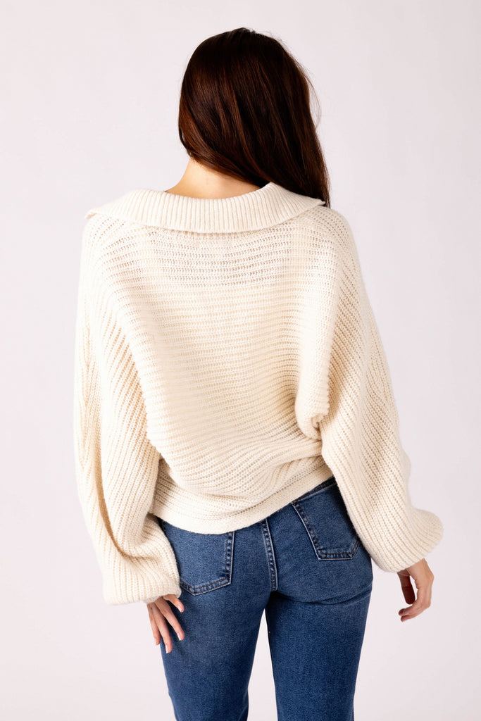 Lola Collared Pullover Sweater - fab'rik