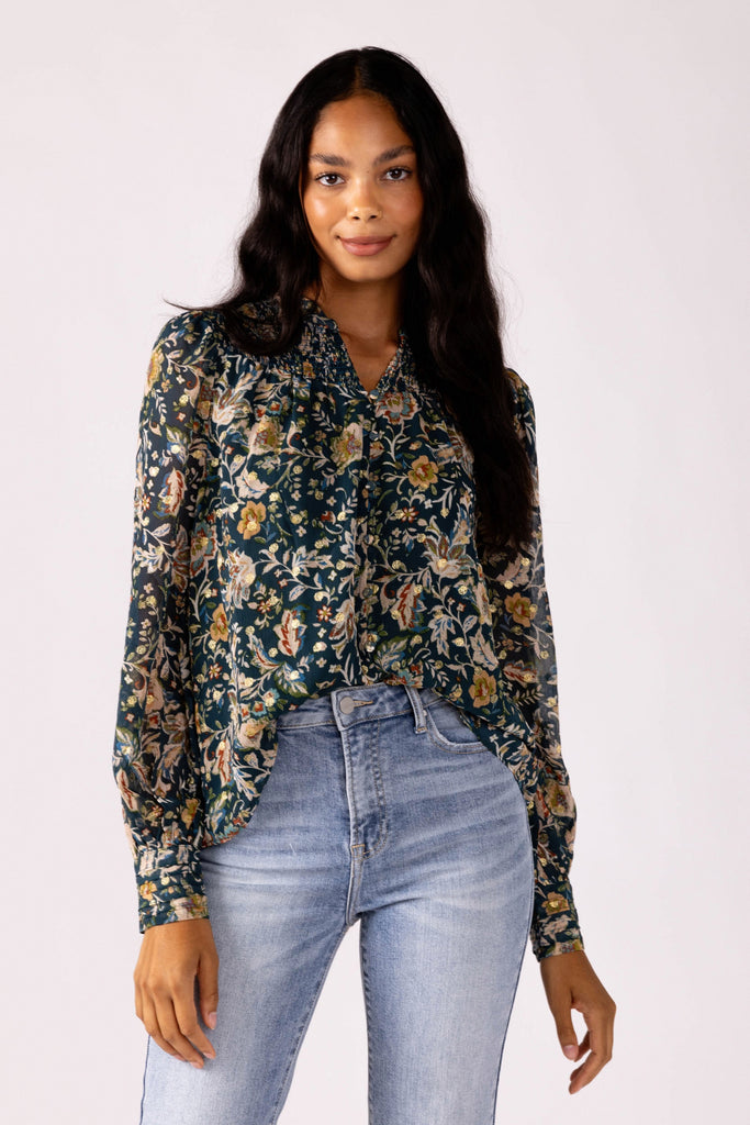Miriam Floral Blouse - fab'rik