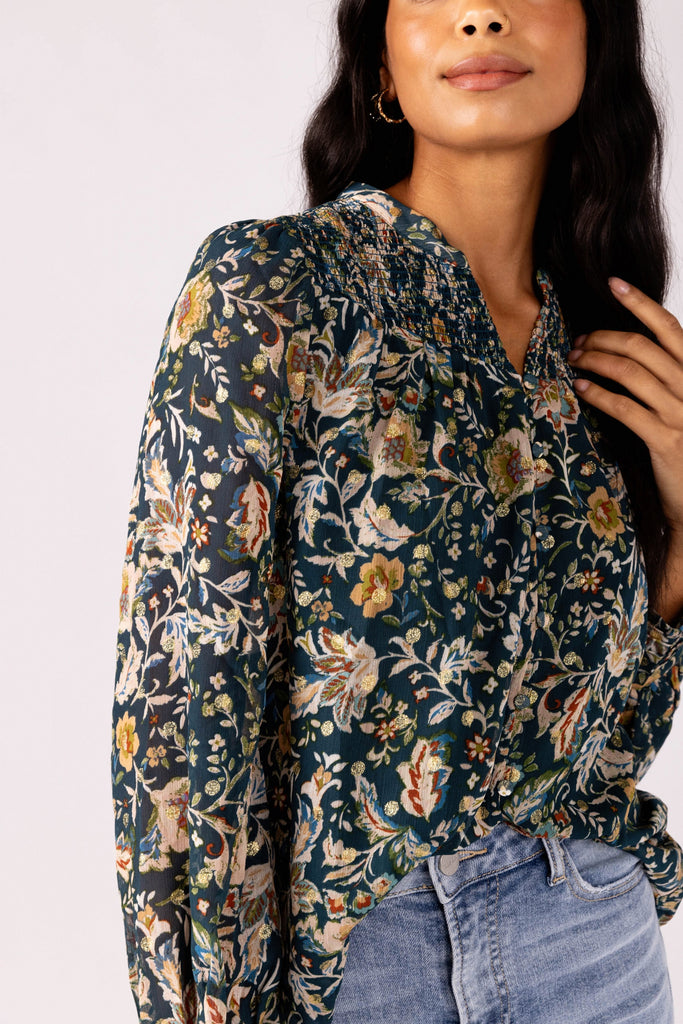 Miriam Floral Blouse - fab'rik