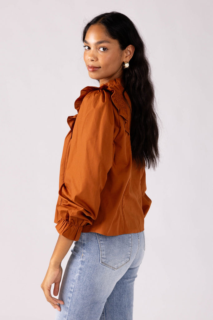 Haddie Smocked Front Top - fab'rik