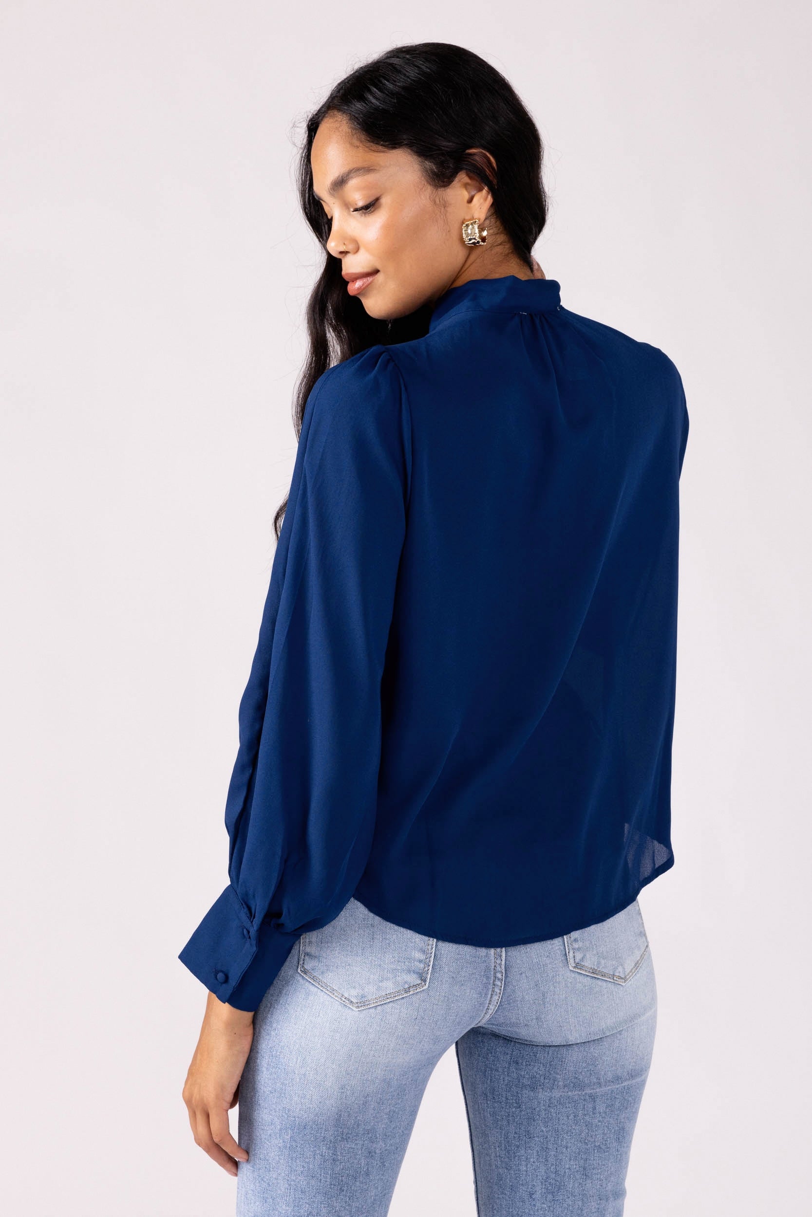Peyton Chiffon Flounce Top - fab'rik