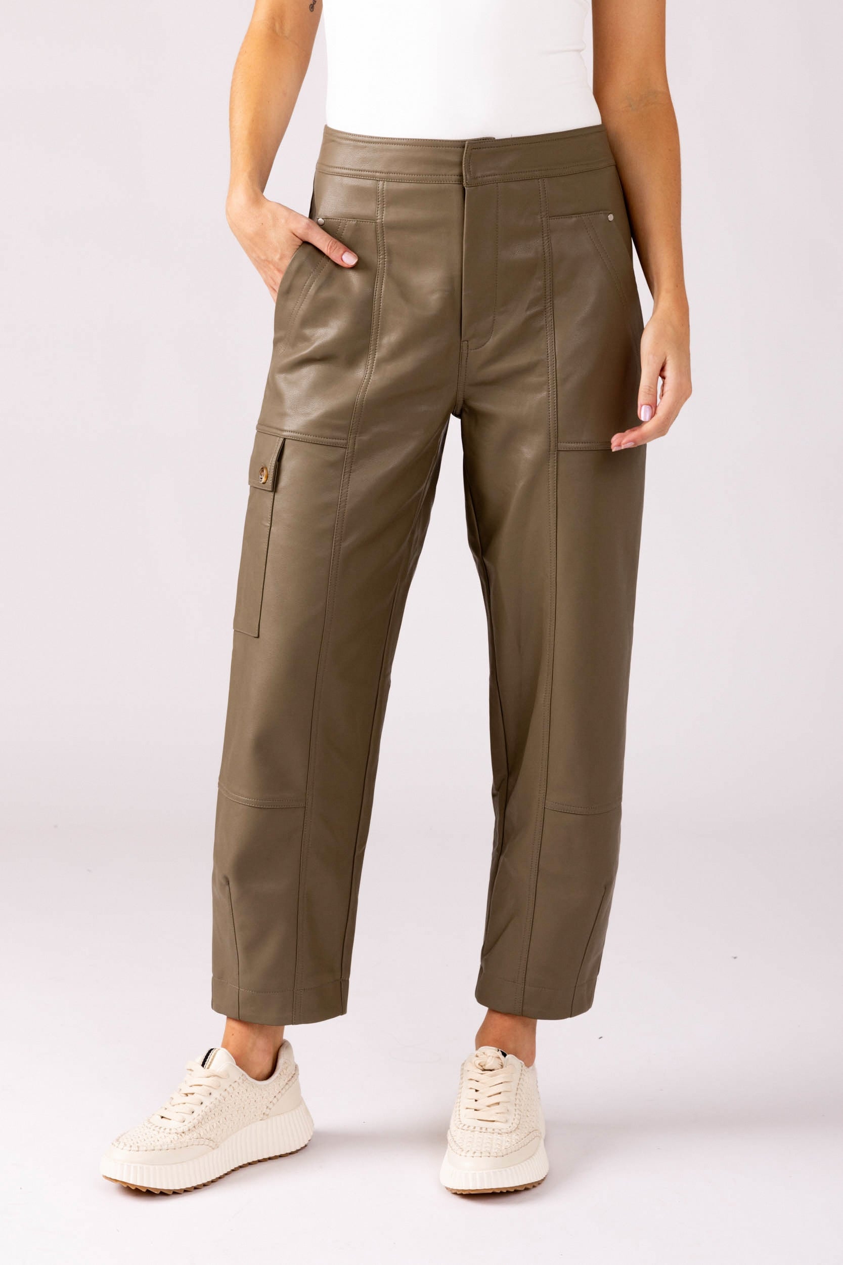 Vanessa Faux Leather Pants - fab'rik