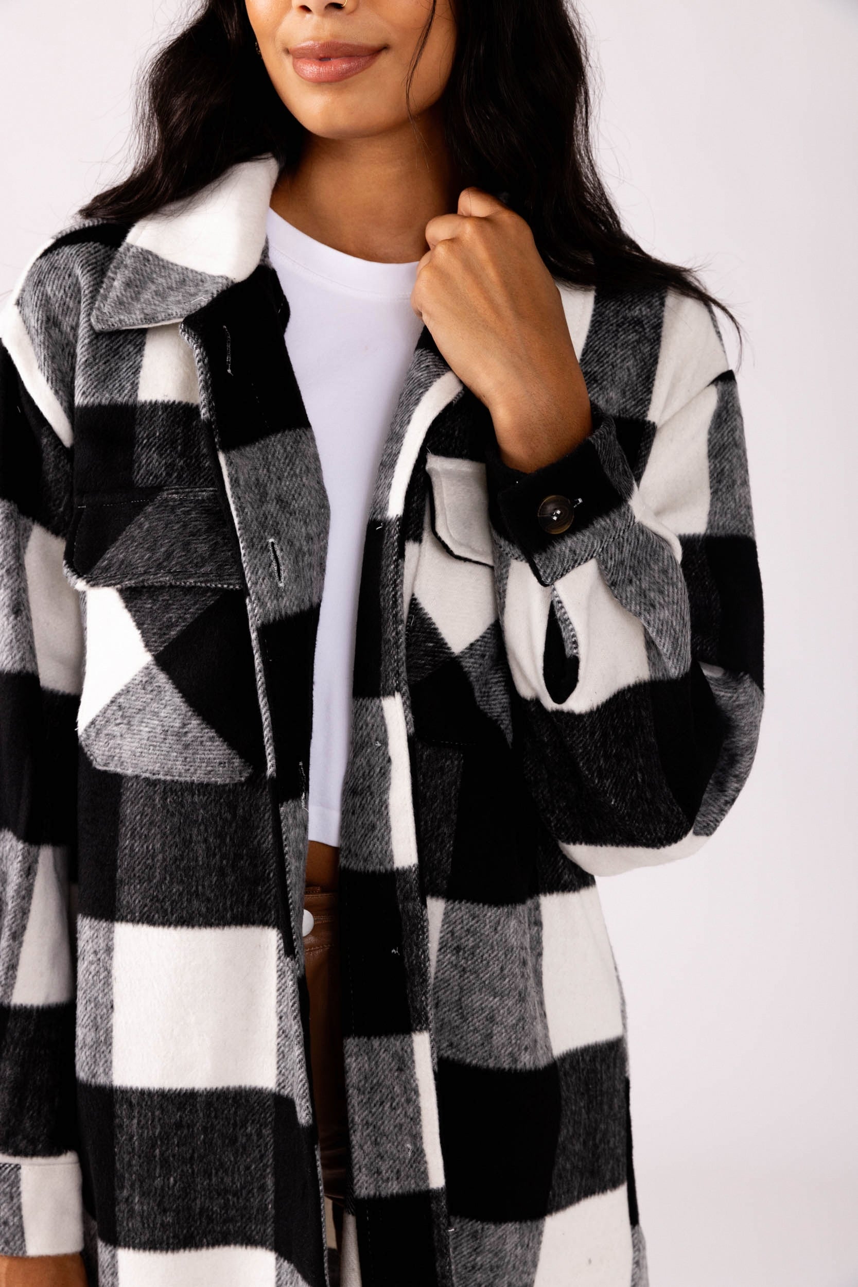 Ainsley Plaid Shacket - fab'rik