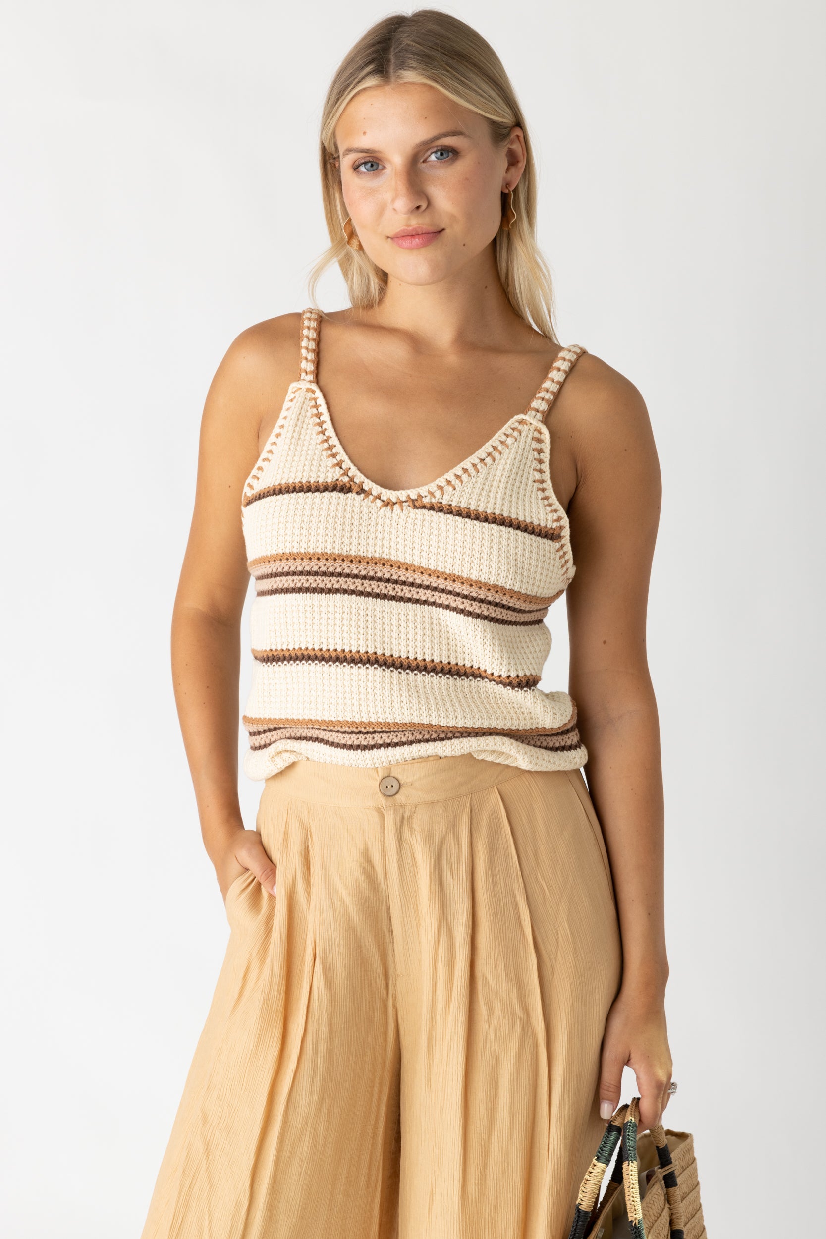 SALE - Larah V-Neck Knit Tank - fab'rik