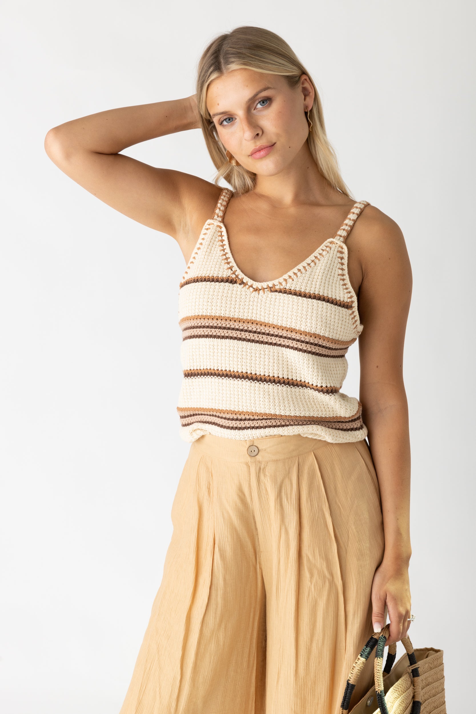 SALE - Larah V-Neck Knit Tank - fab'rik