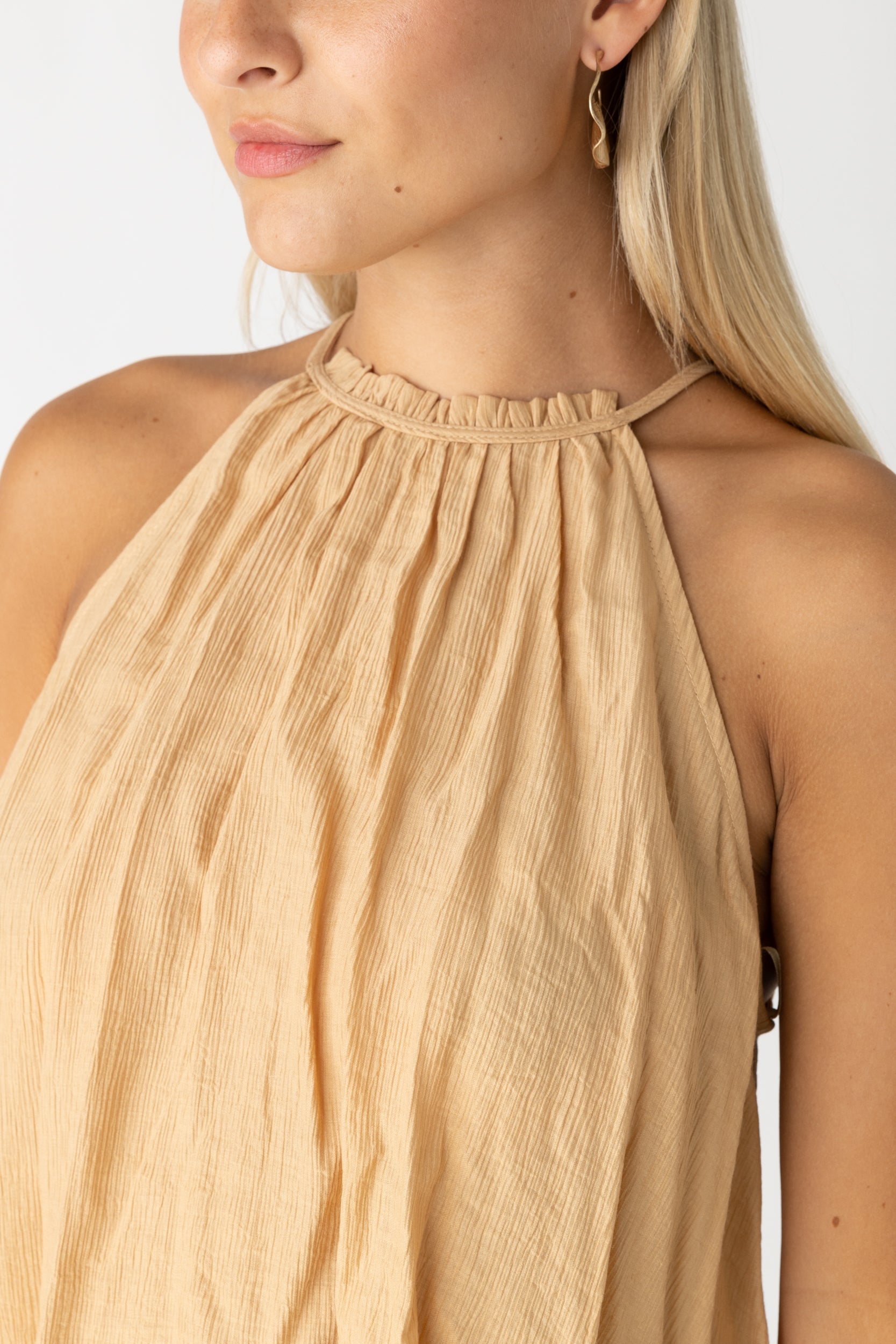 Holly Crinkle Halter Top - fab'rik