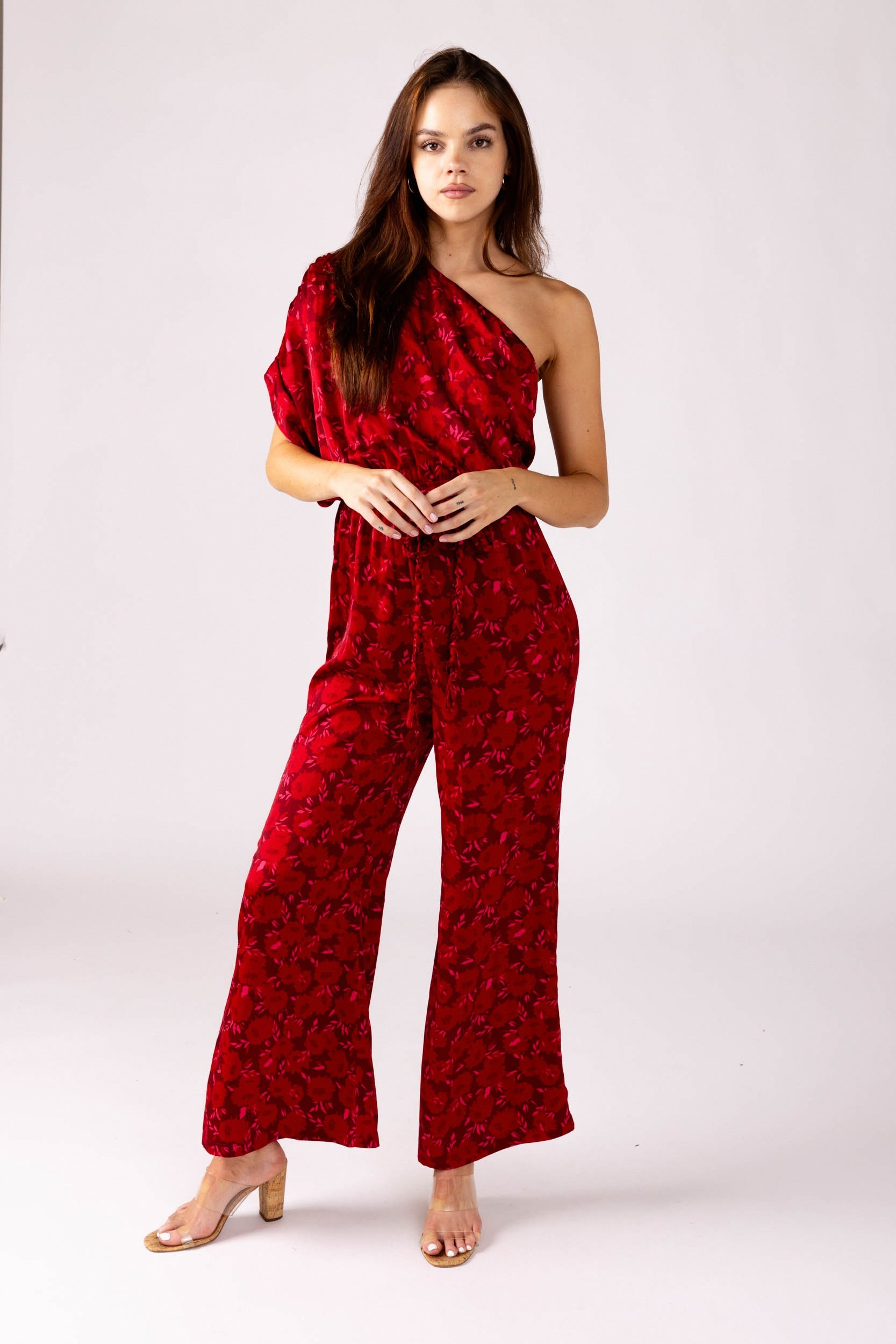 Jacinda One Shoulder Jumpsuit - fab'rik