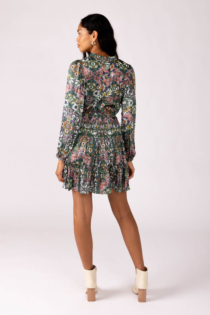 Jenna Paisley Mini Dress - fab'rik