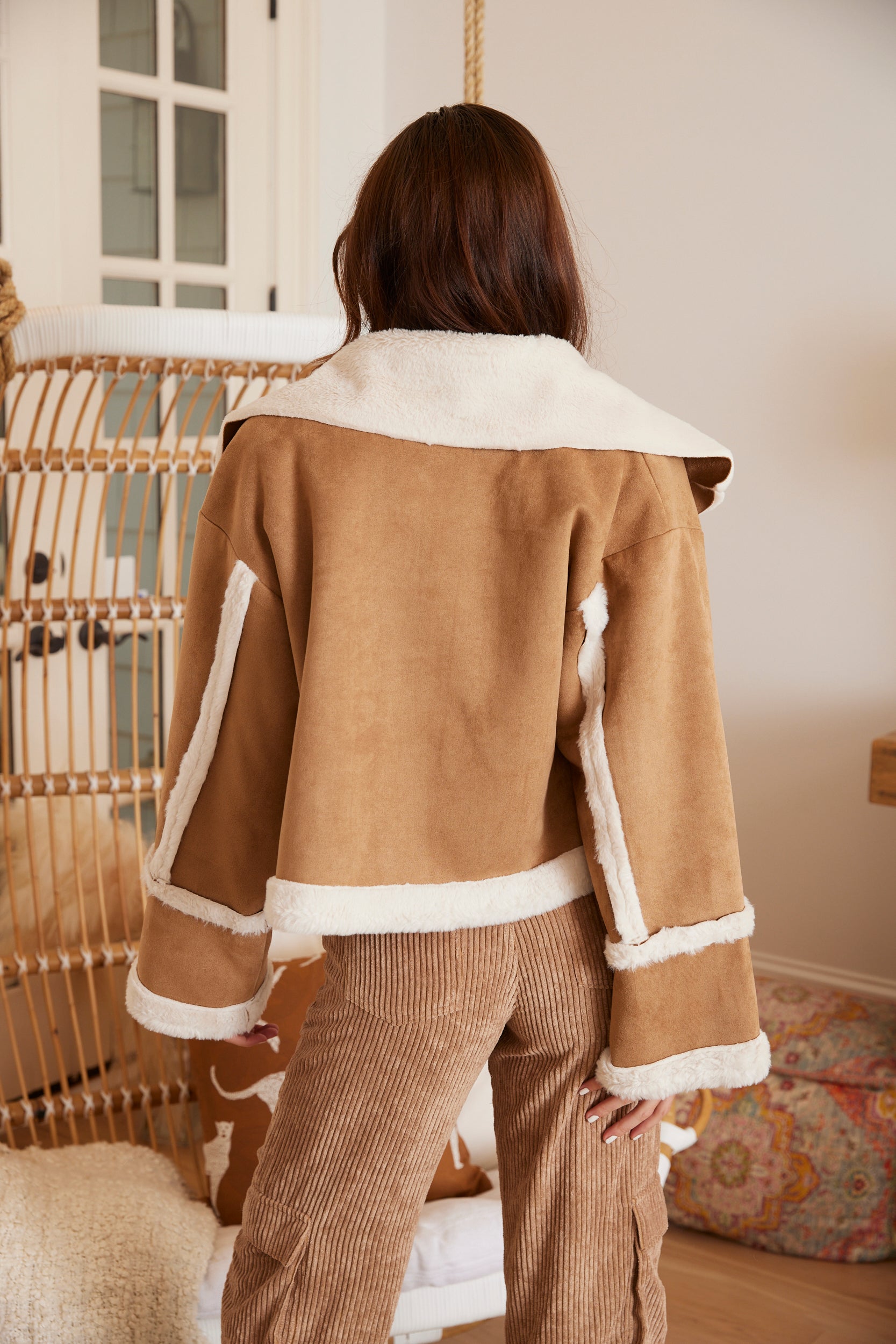Rhea Sherpa Trimmed Jacket - fab'rik