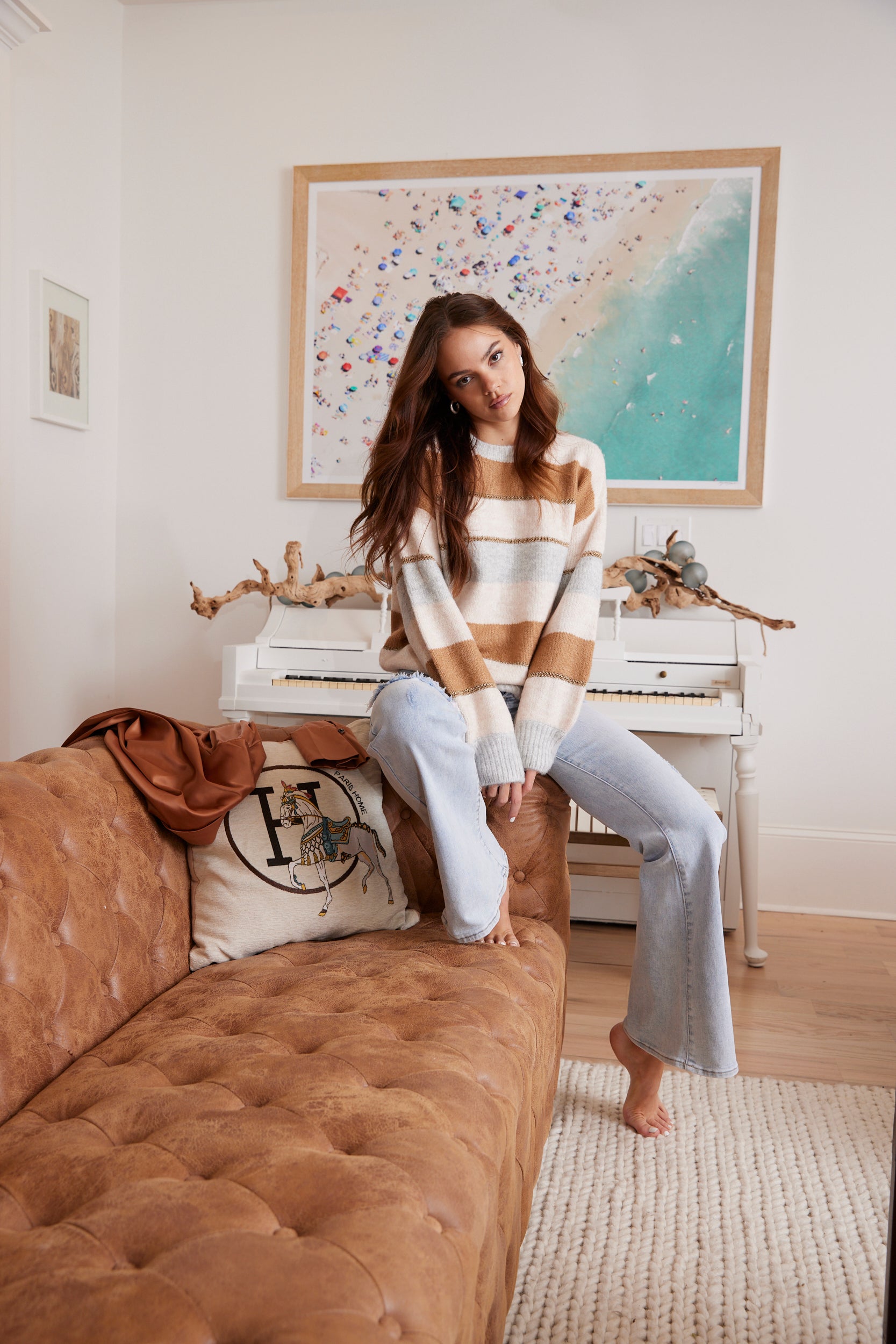 Orla Metallic Detail Sweater - fab'rik