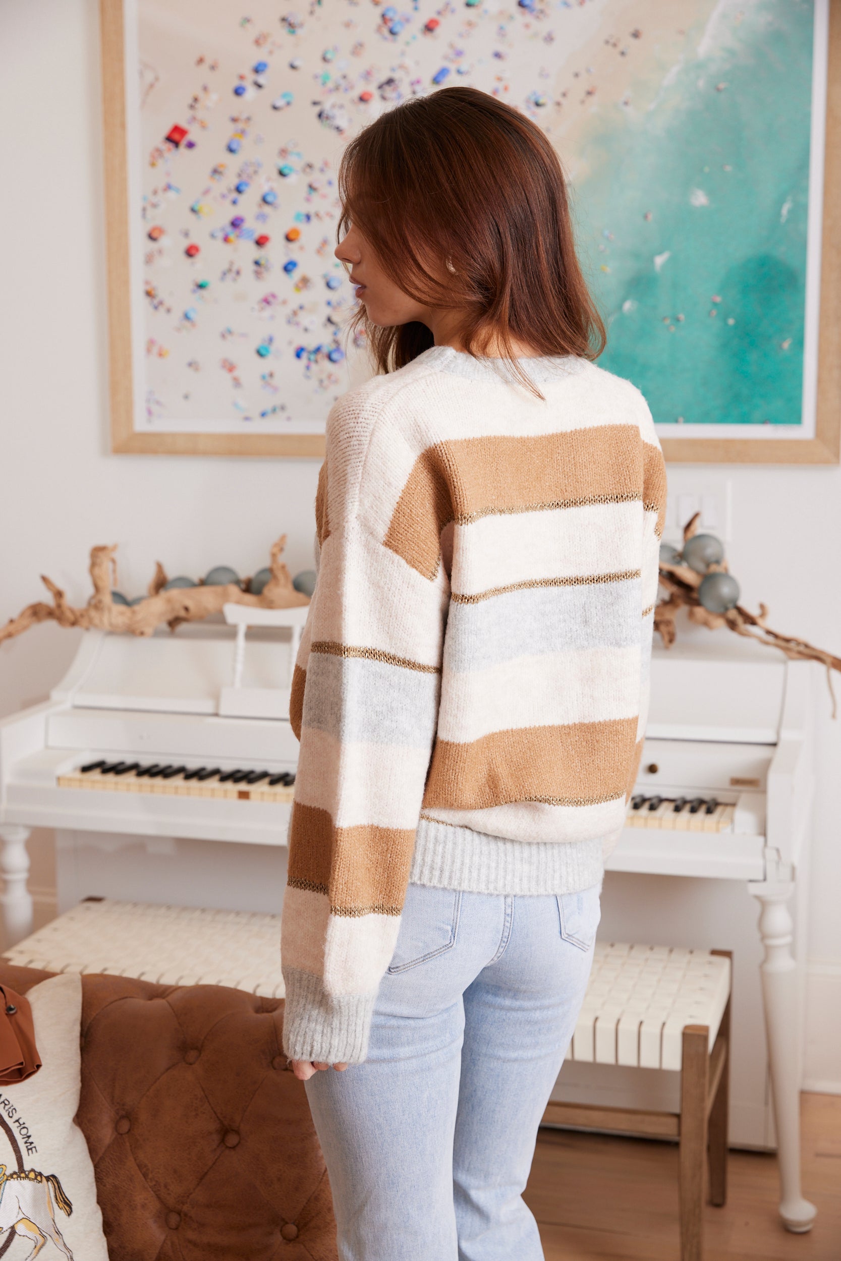 Orla Metallic Detail Sweater - fab'rik