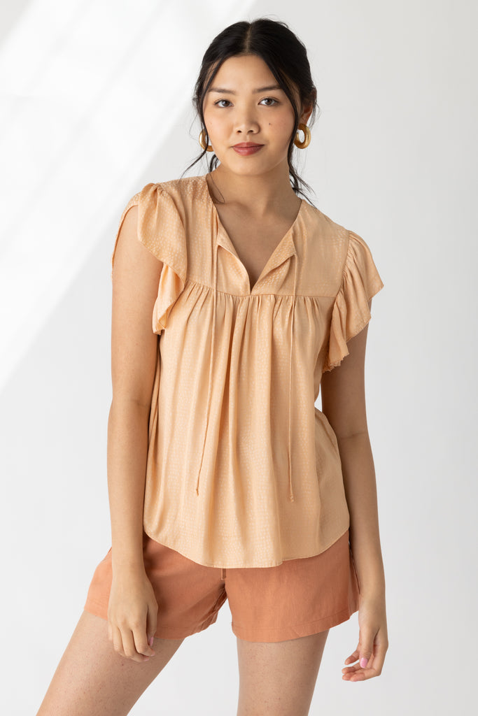Wendy Ruffled Sleeve Blouse - fab'rik