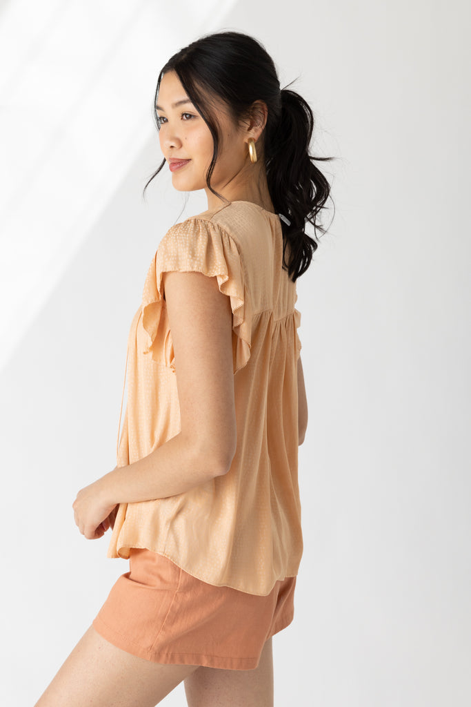 Wendy Ruffled Sleeve Blouse - fab'rik