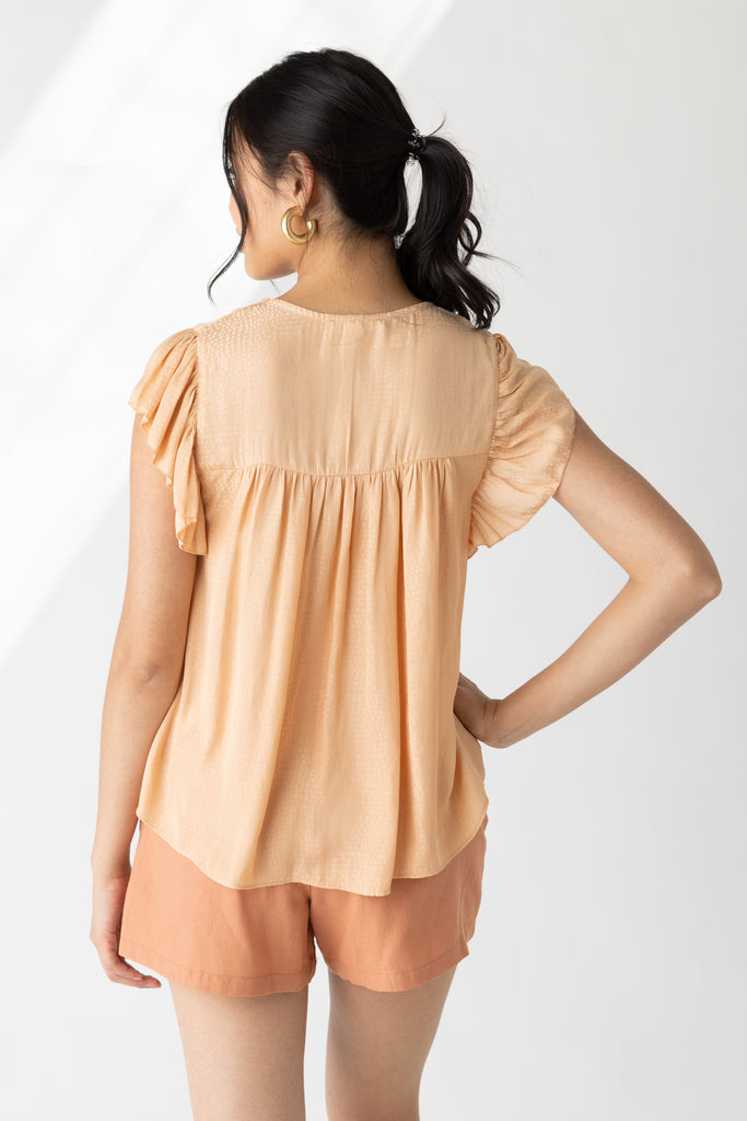 Wendy Ruffled Sleeve Blouse - fab'rik