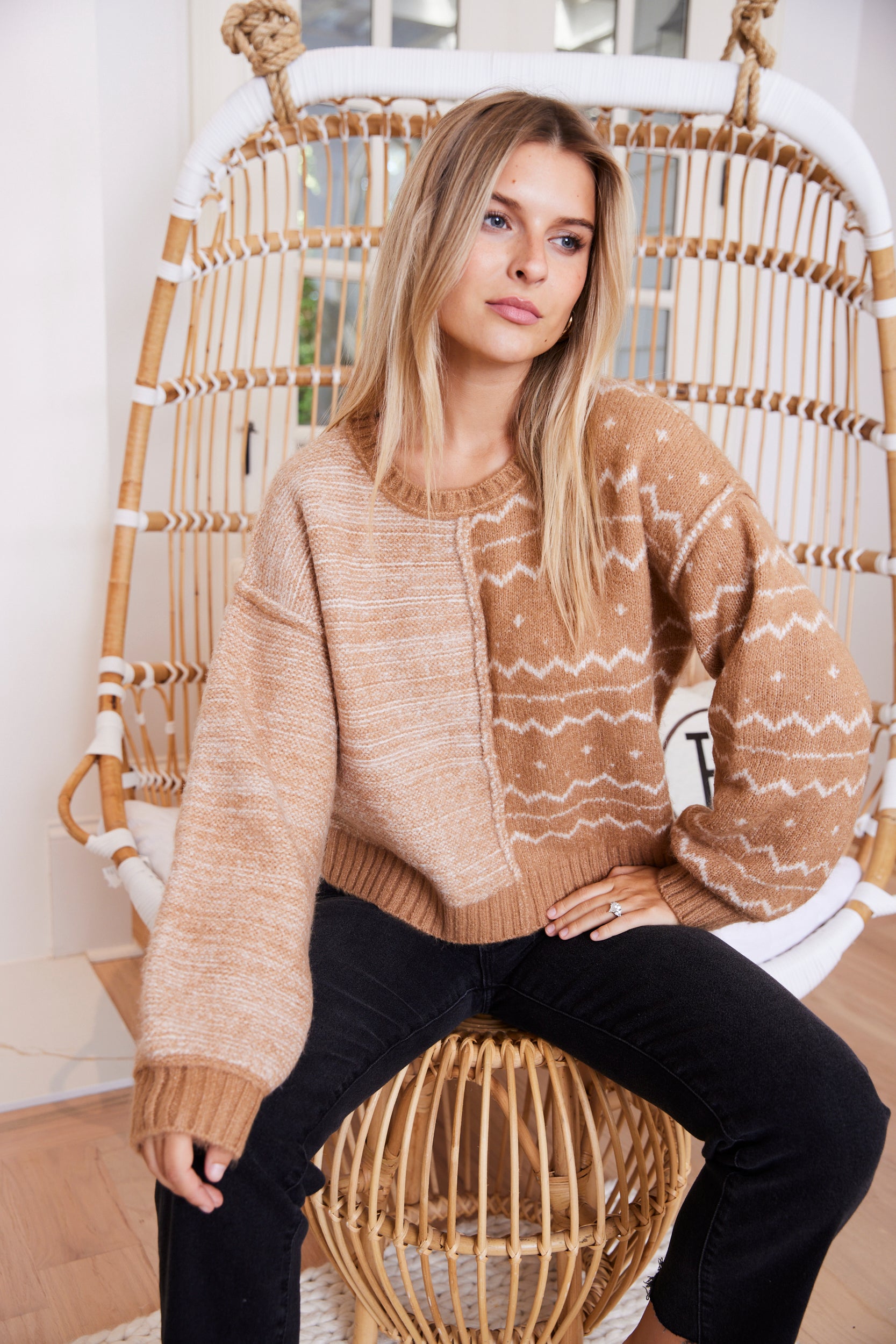 Remi Two Tone Sweater - fab'rik