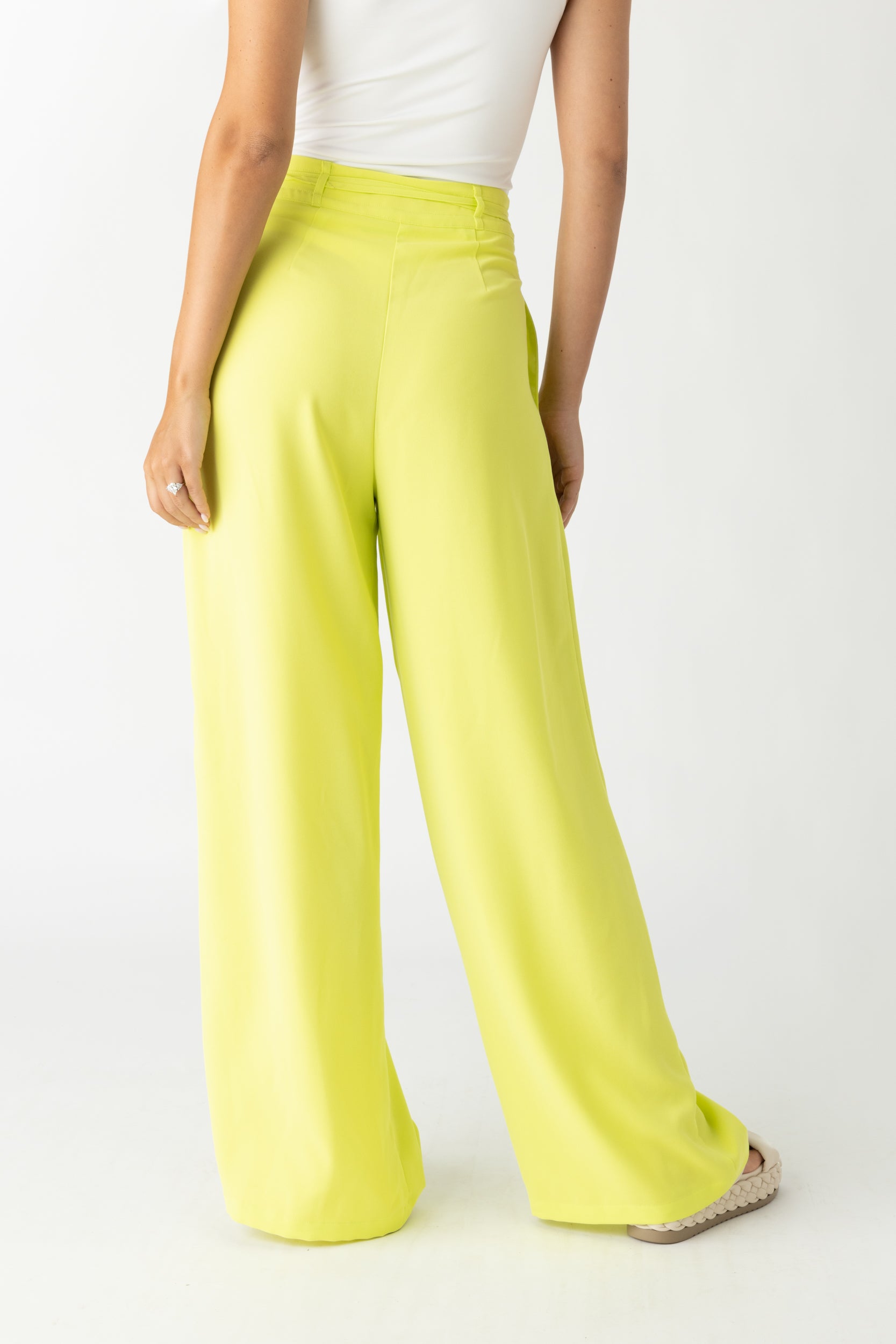 Jordan Tie Front Wide Leg Pant - fab'rik