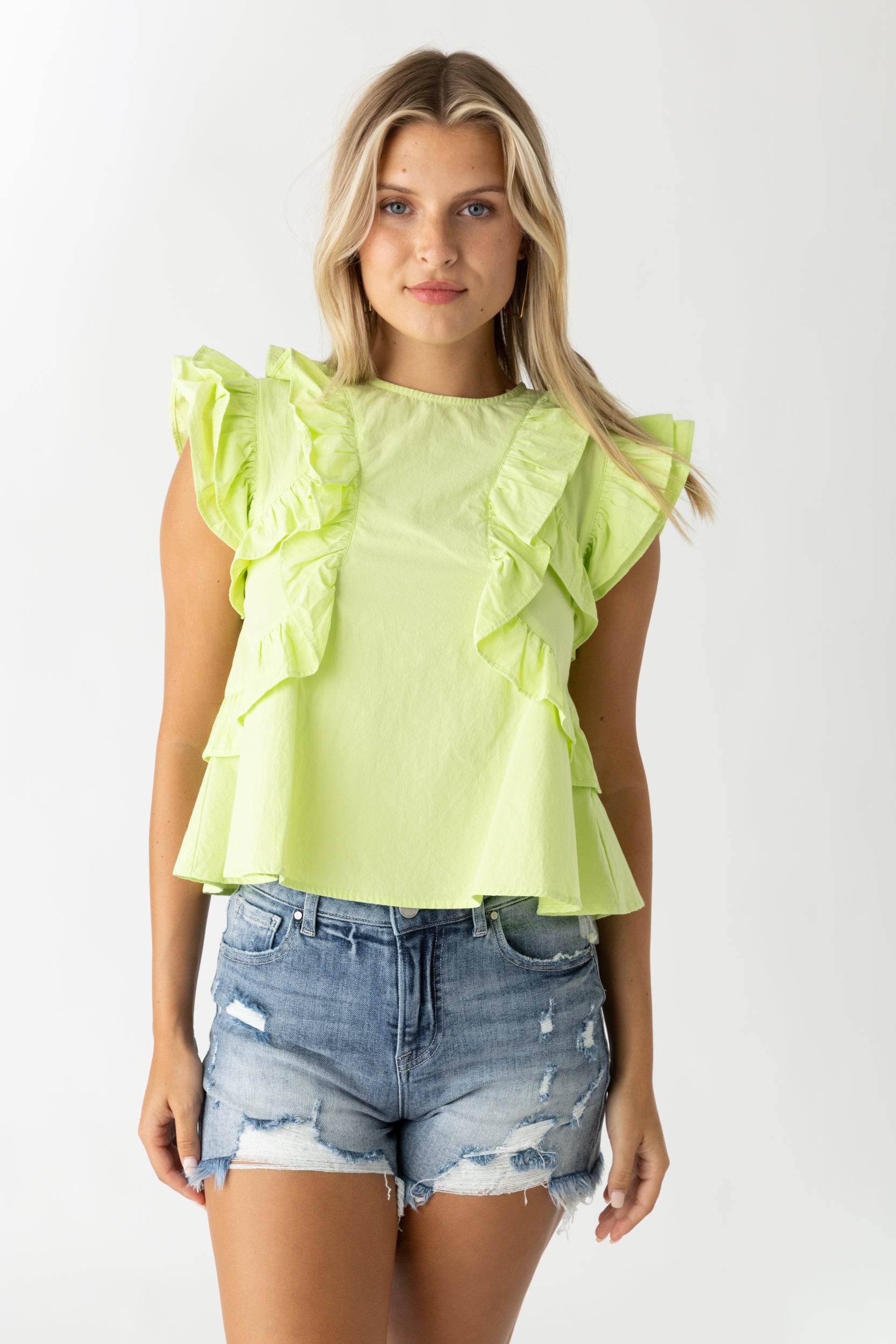 Heidi Ruffled Detail Blouse - fab'rik
