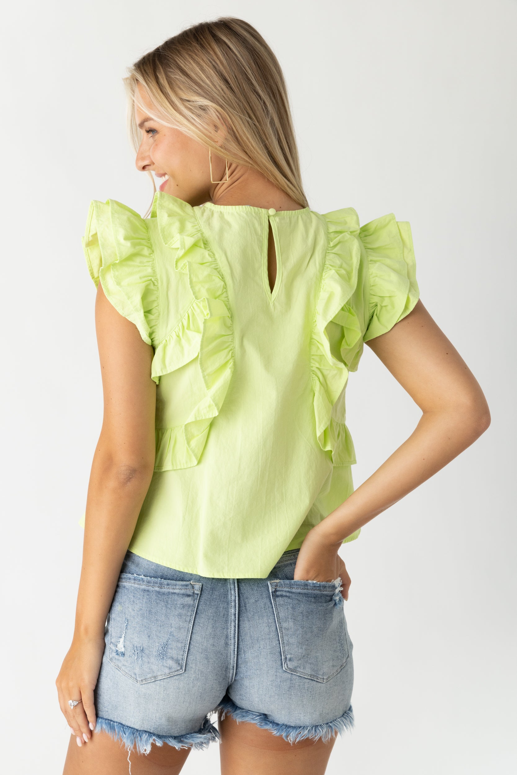 Heidi Ruffled Detail Blouse - fab'rik