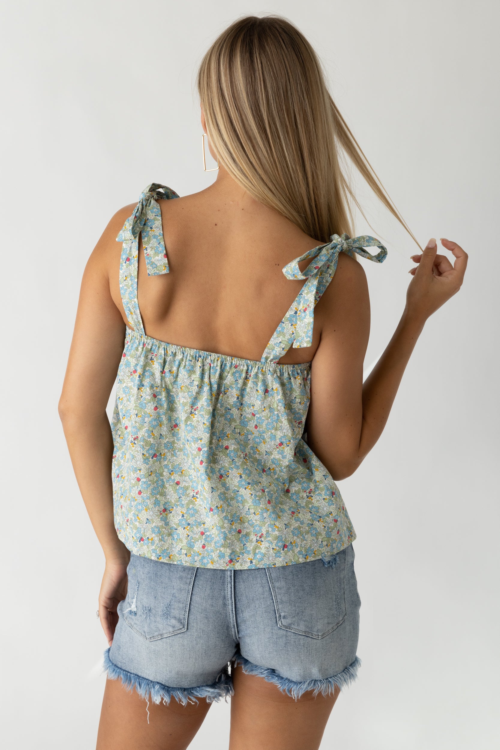 Alex Floral Tie Strap Cami - fab'rik