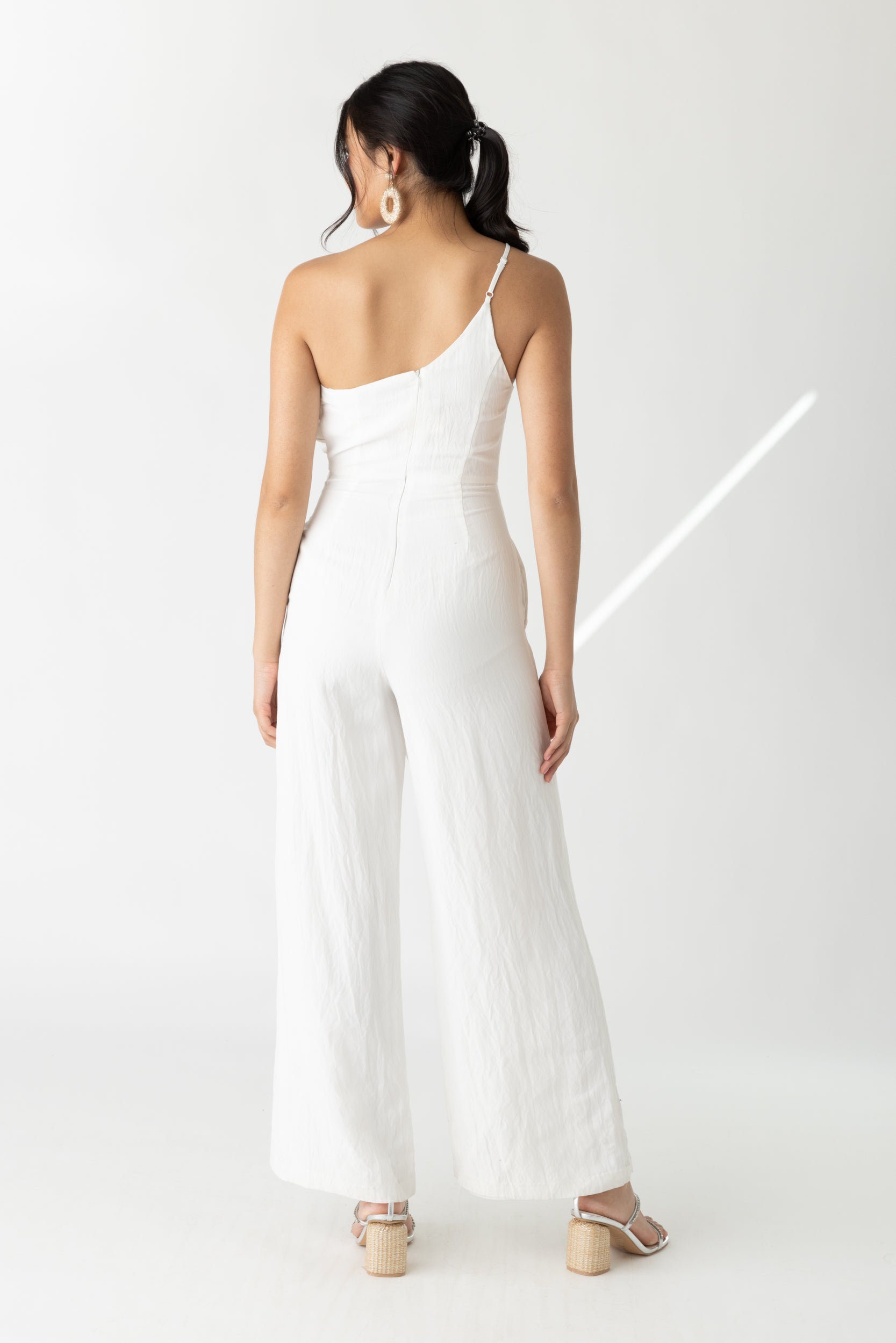Grace One Shoulder Wrap Jumpsuit - fab'rik