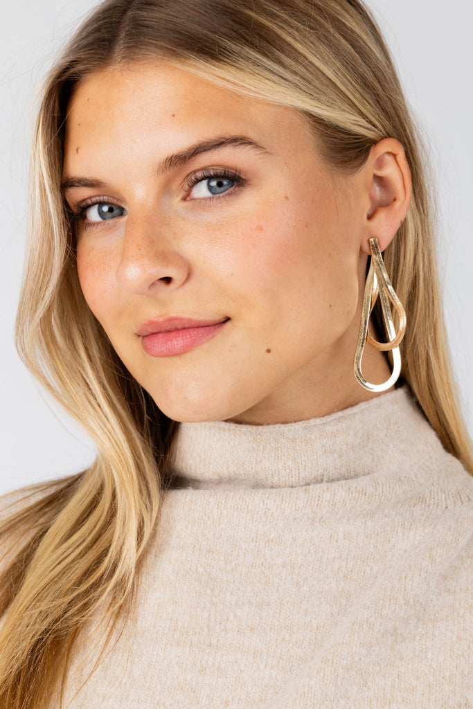 Nina Double Chain Earrings - fab'rik