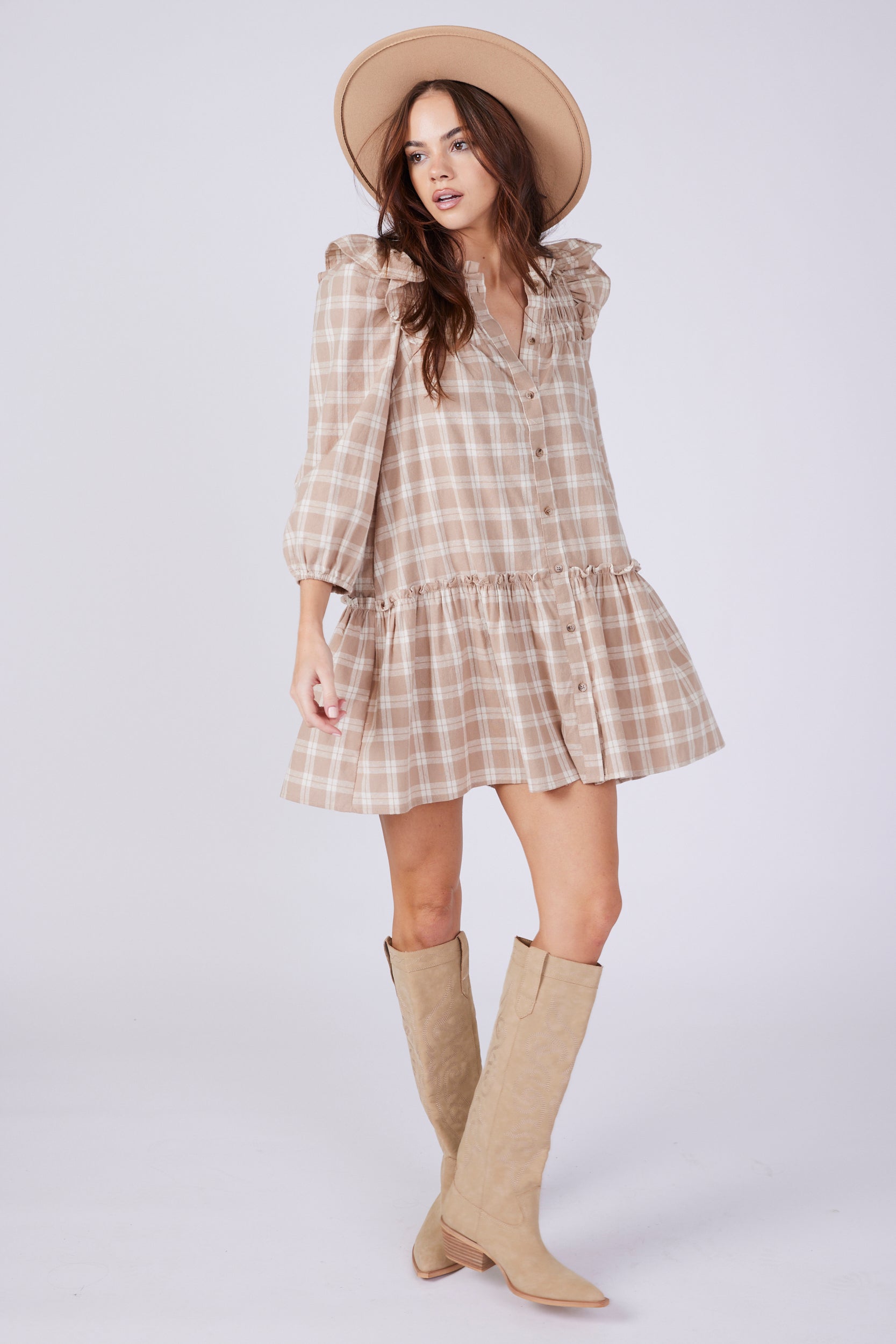 Kate Checked Dress - fab'rik