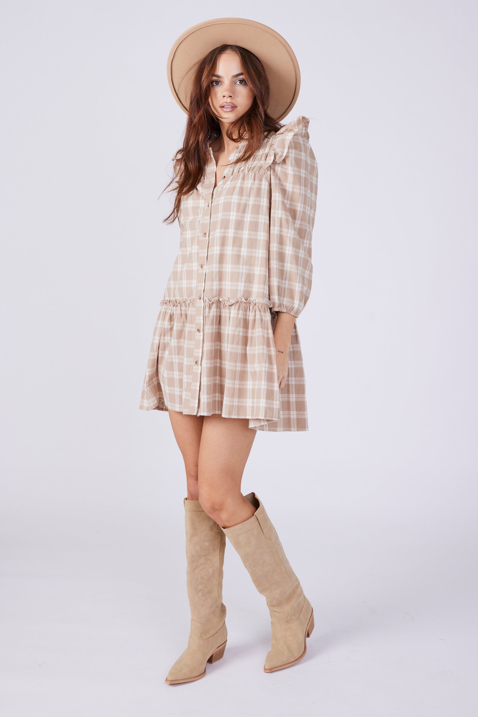 Kate Checked Dress - fab'rik