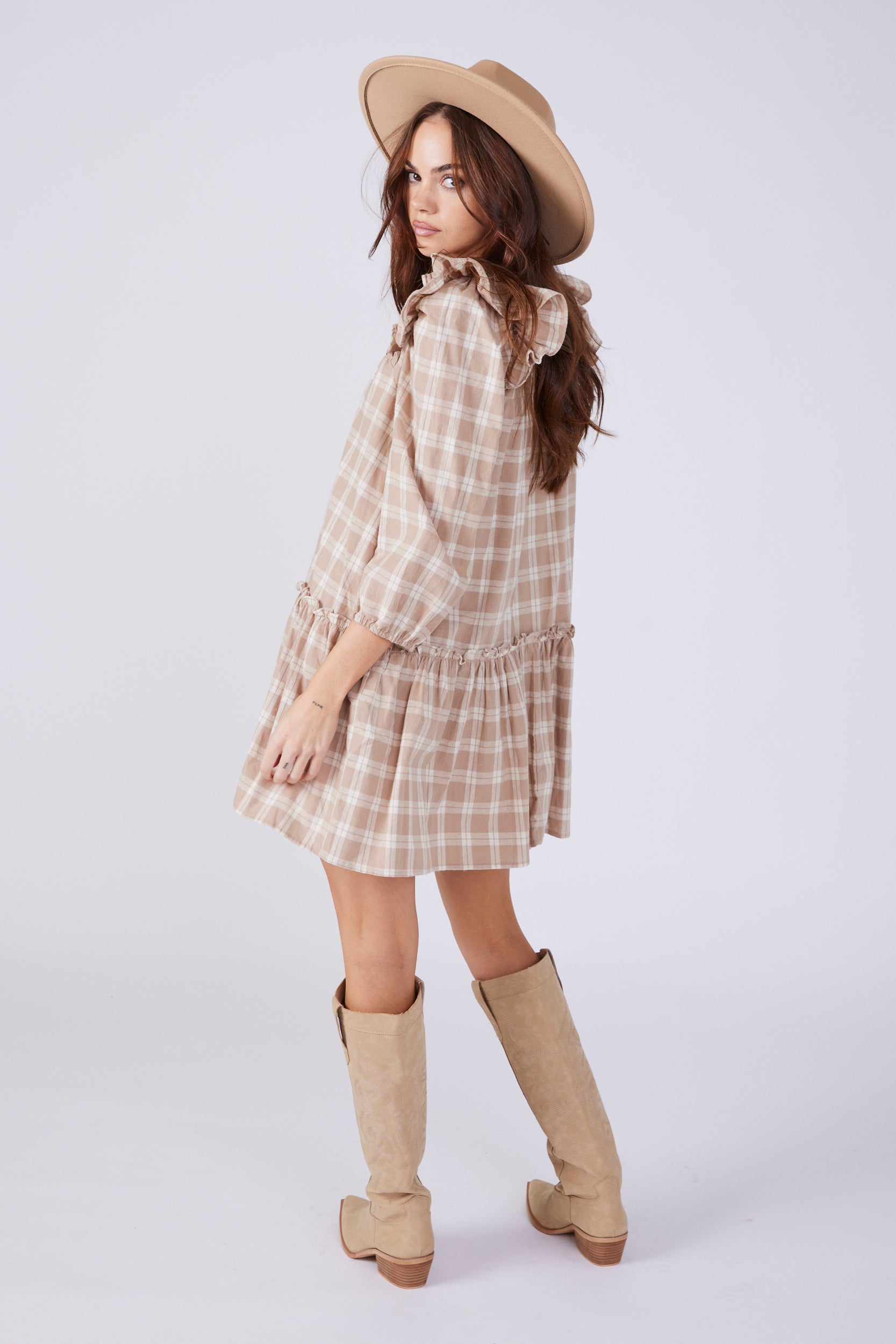 Kate Checked Dress - fab'rik