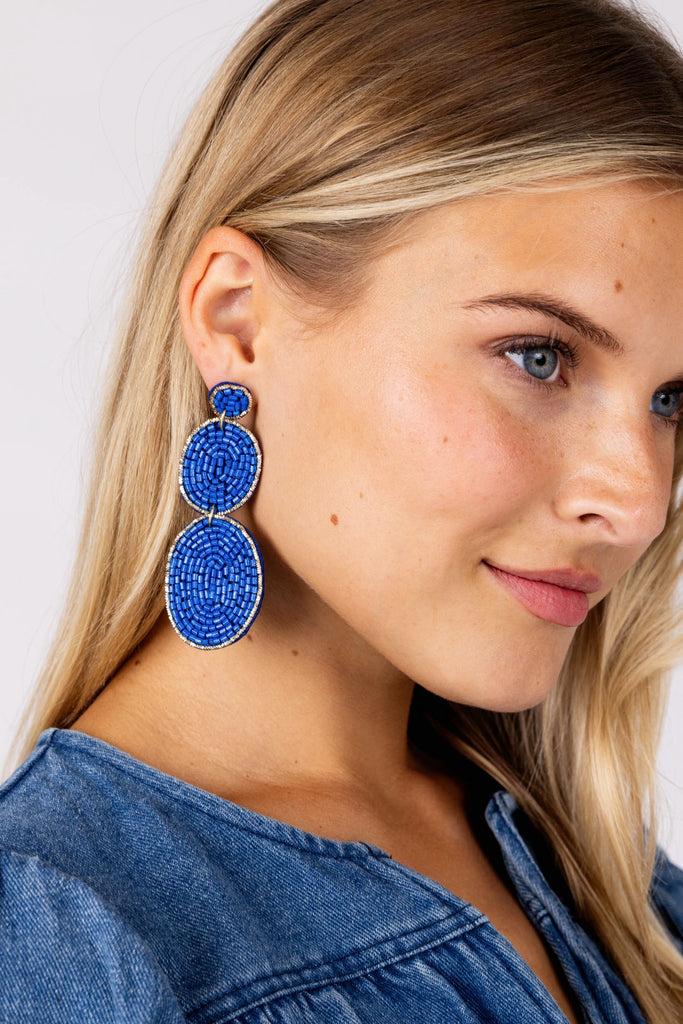 Chelsea Beaded Tiered Earrings - fab'rik