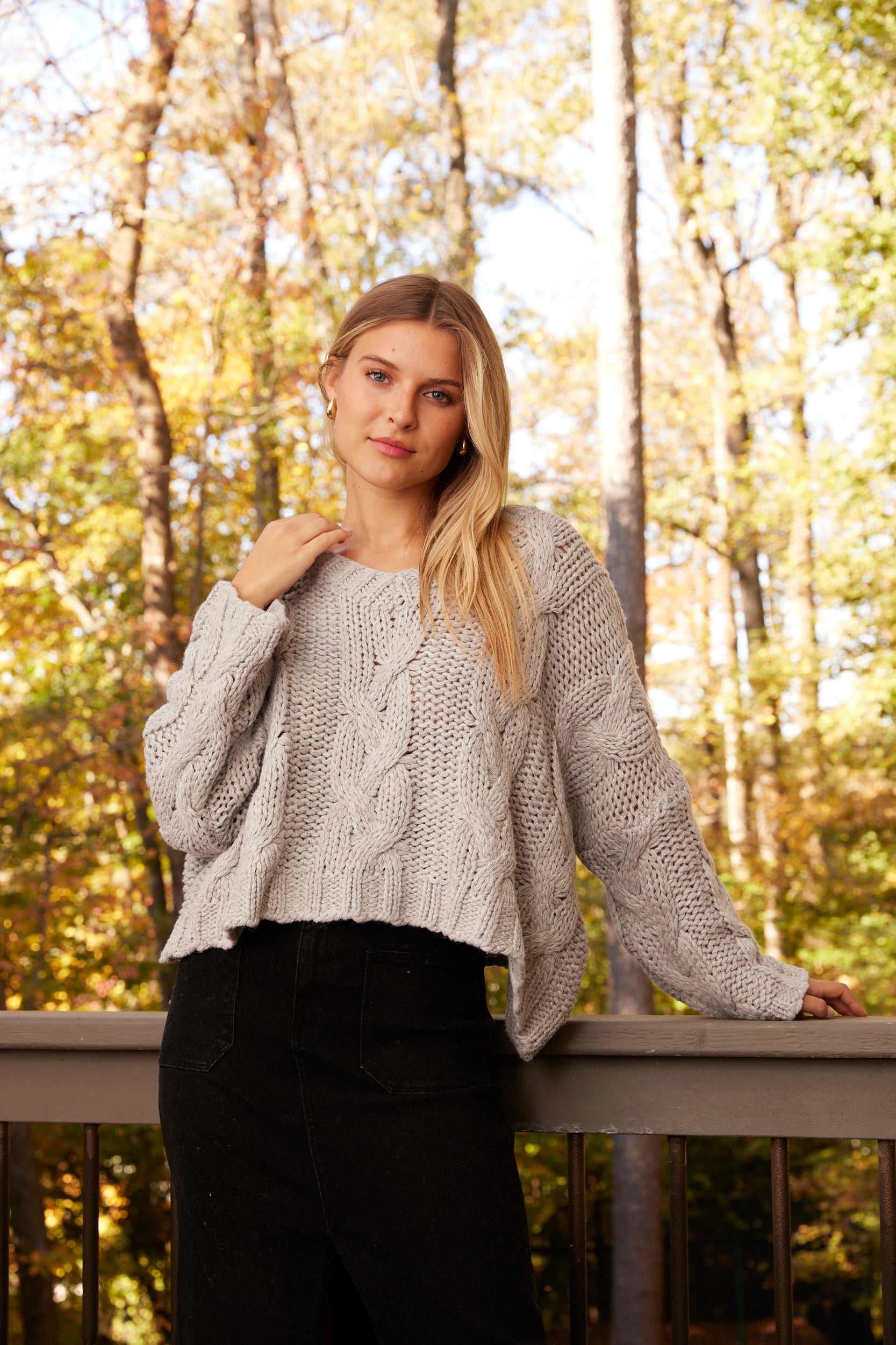 Hope Oversized Cable Knit Sweater - fab'rik