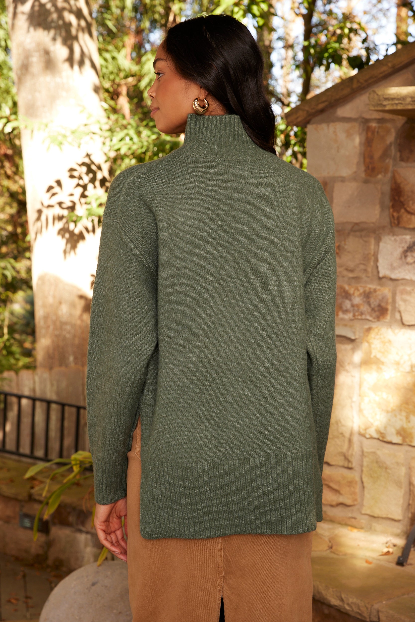 Drew Split Hem Sweater - fab'rik