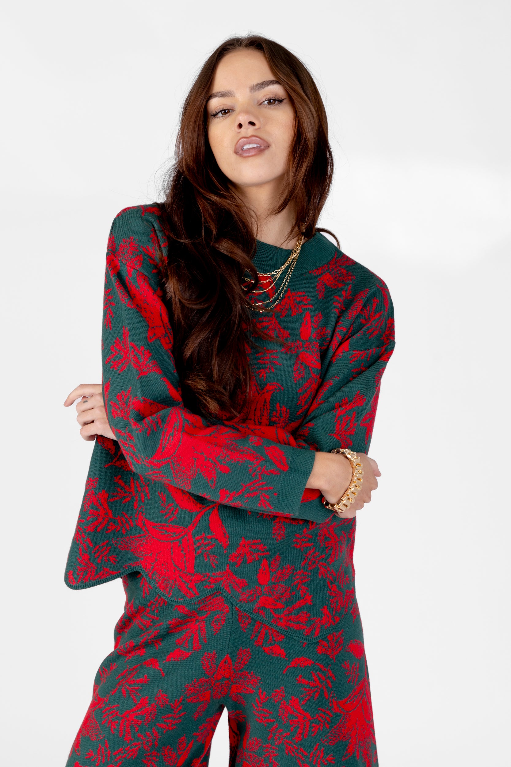 Winters Jacquard Sweater Top - fab'rik