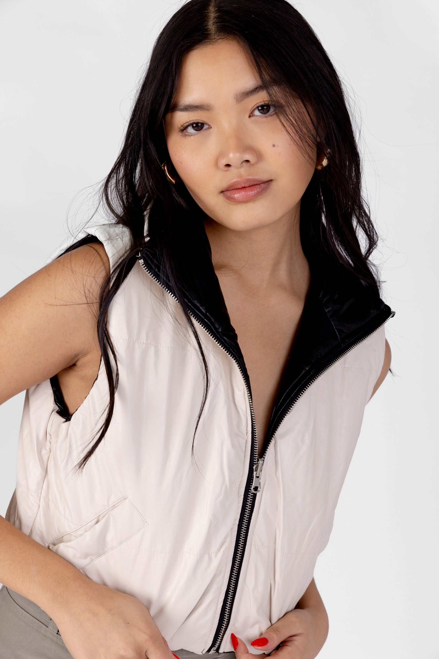 Jones Reversible Faux Leather Vest - fab'rik