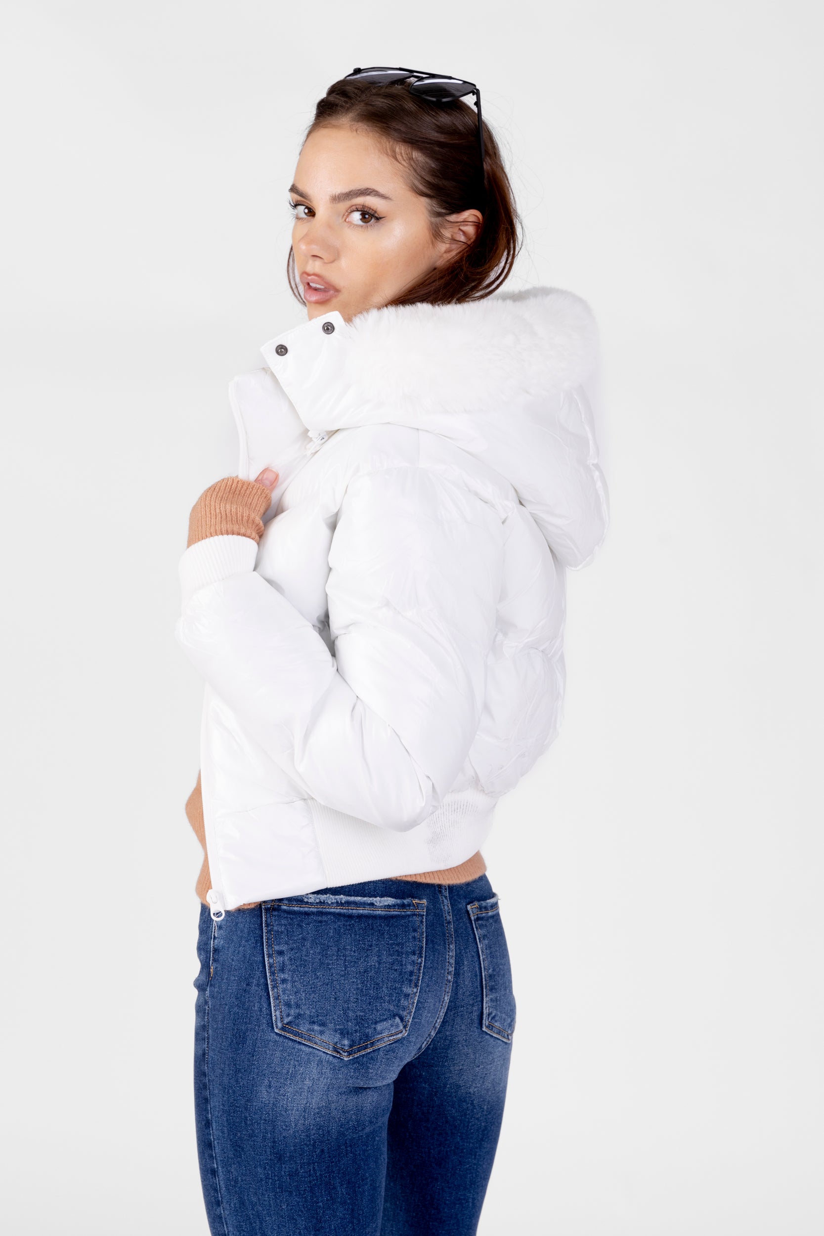 Cindy Hooded Puffer Jacket - fab'rik