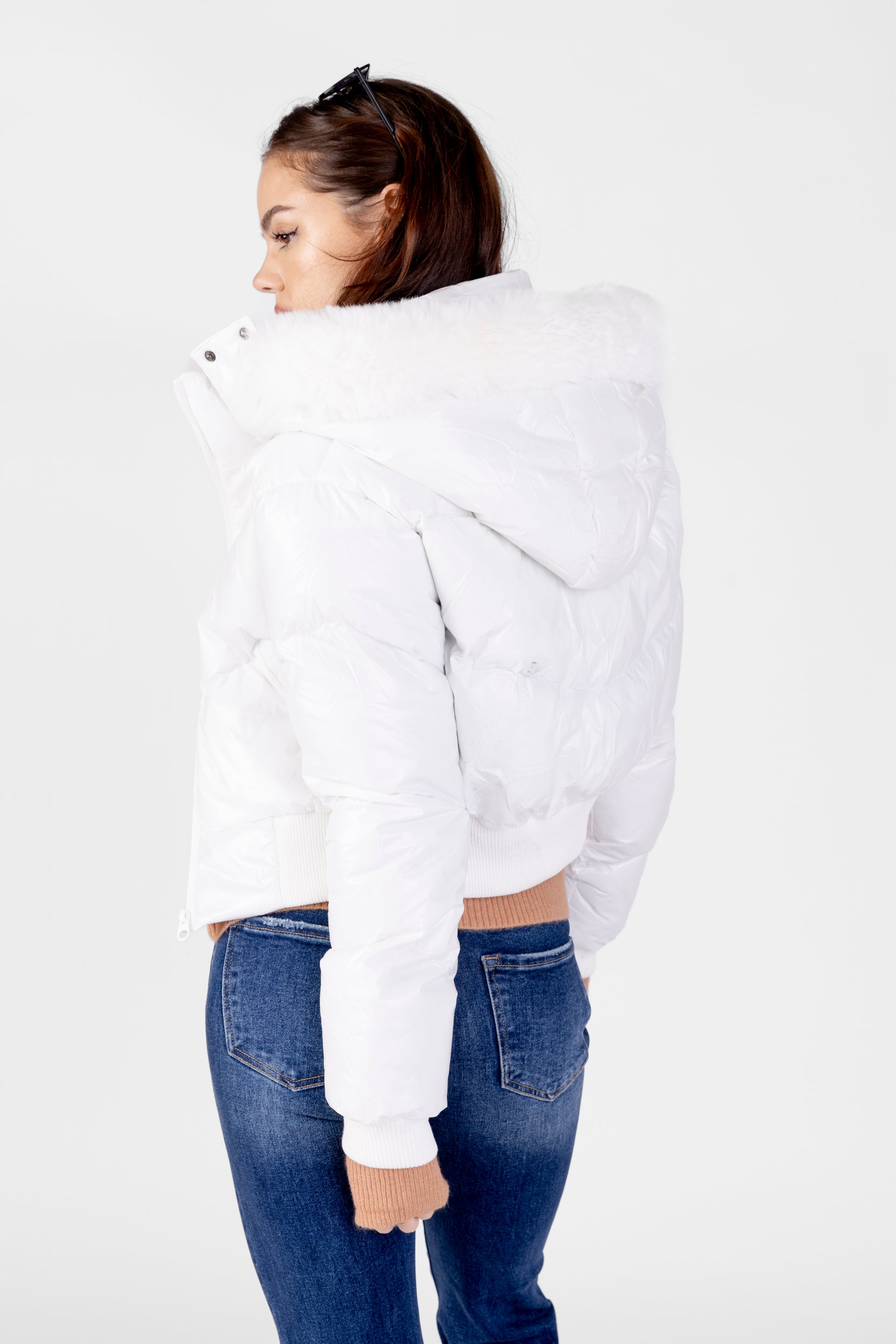Cindy Hooded Puffer Jacket - fab'rik