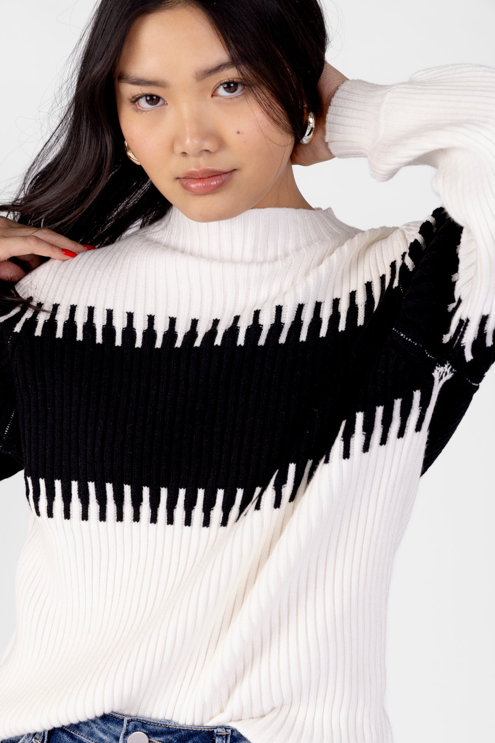 Kristen Colorblocked Sweater - fab'rik