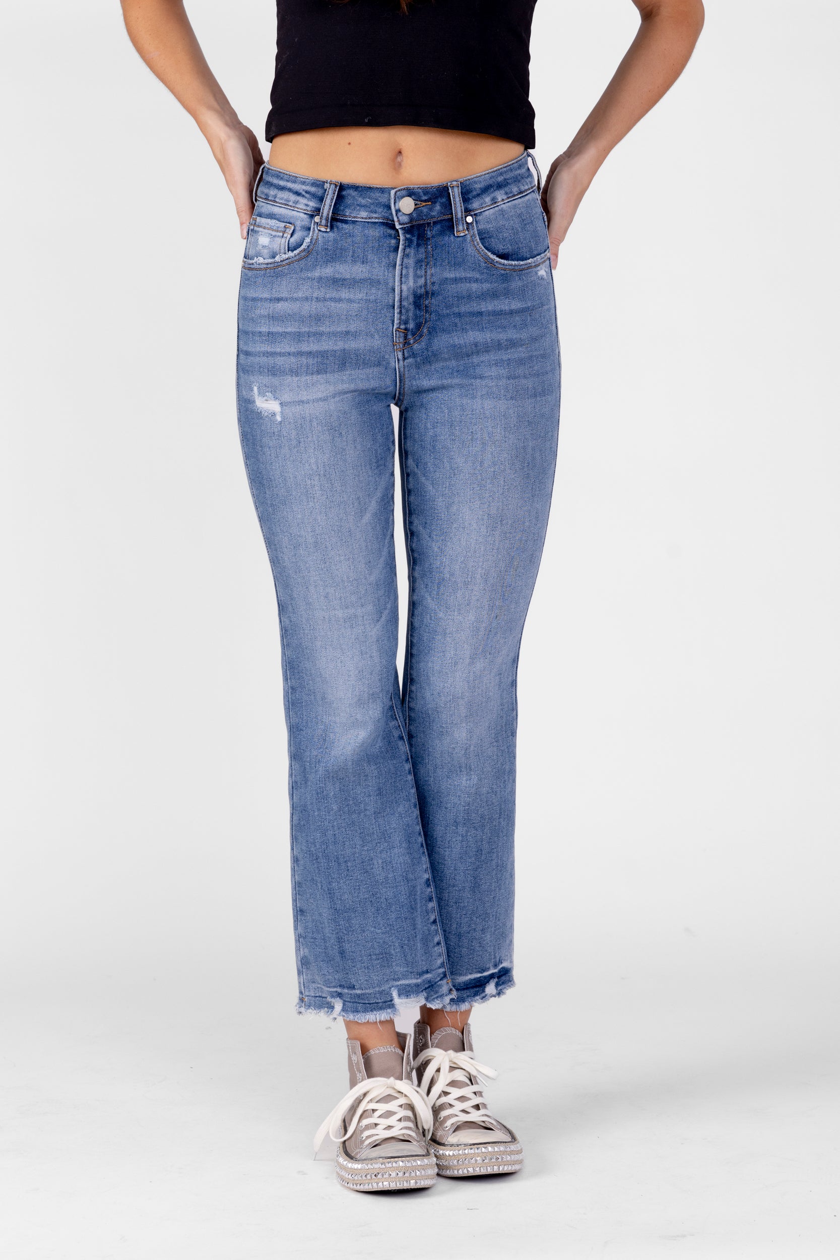 Kelli High Rise Ankle Flare Jeans - fab'rik