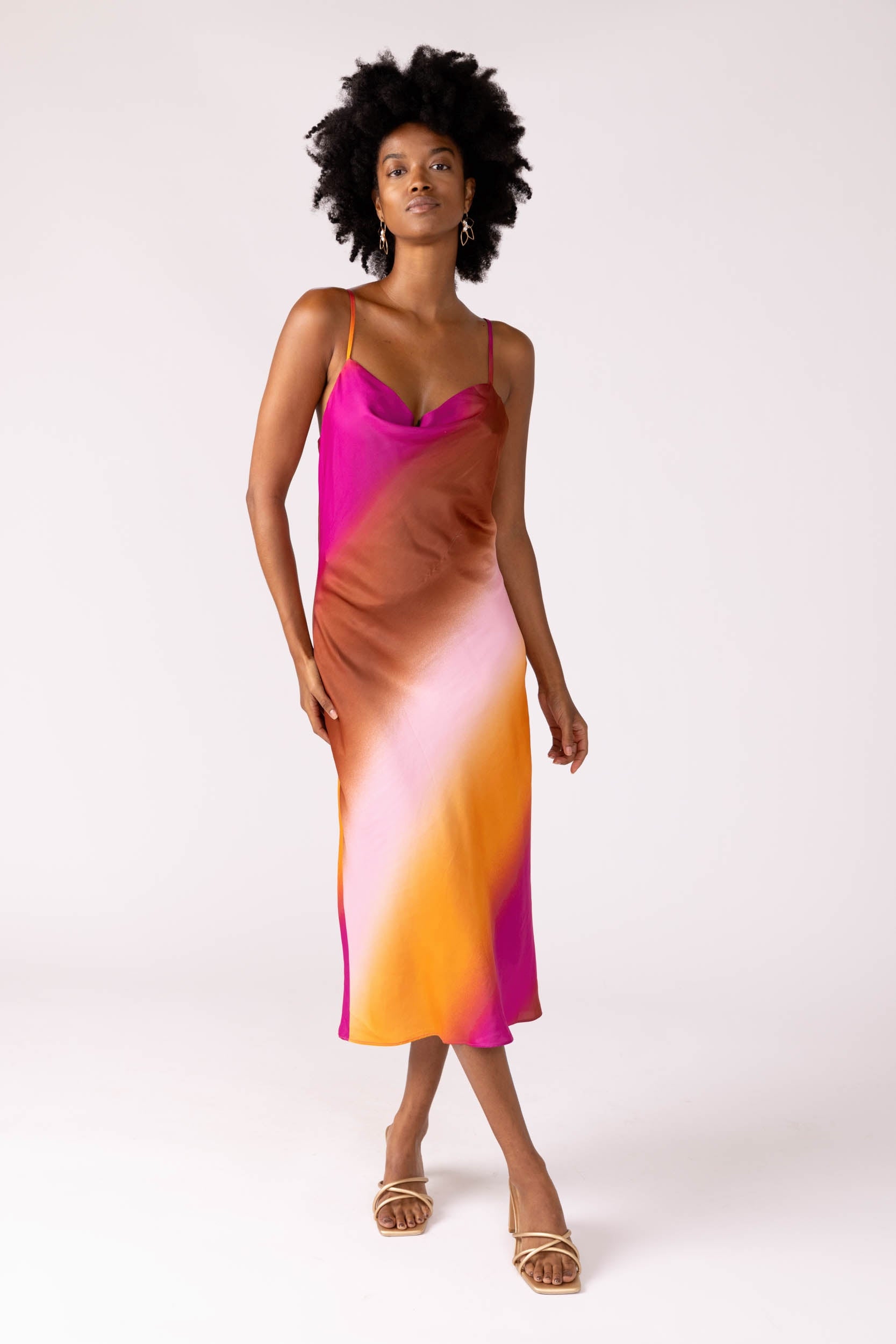 Quinn Midi Slip Dress - fab'rik